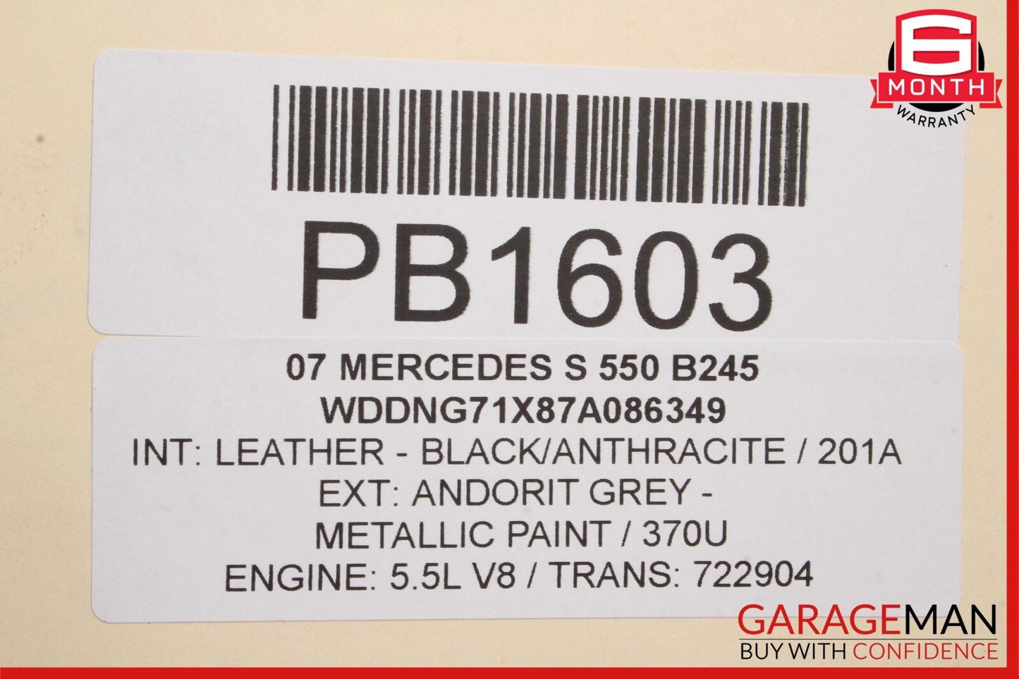 07-13 Mercedes W221 S550 S600 Front Hood Bonnet Cover Assembly Andorite Gray