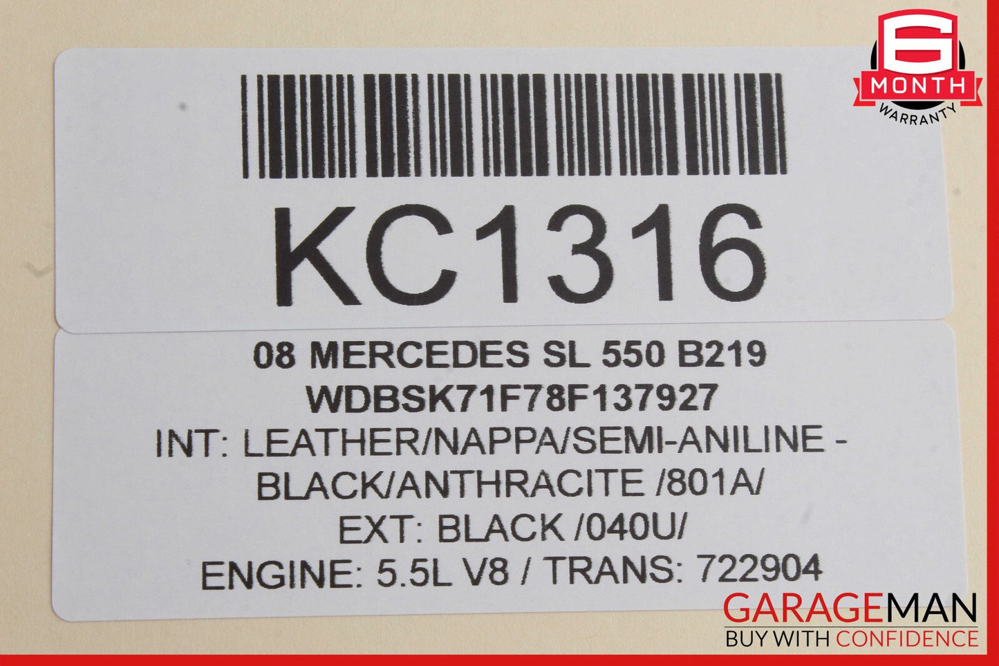 03-08 Mercedes R230 SL550 Rear Left Seat Belt Retractor Speaker Luggage Assembly