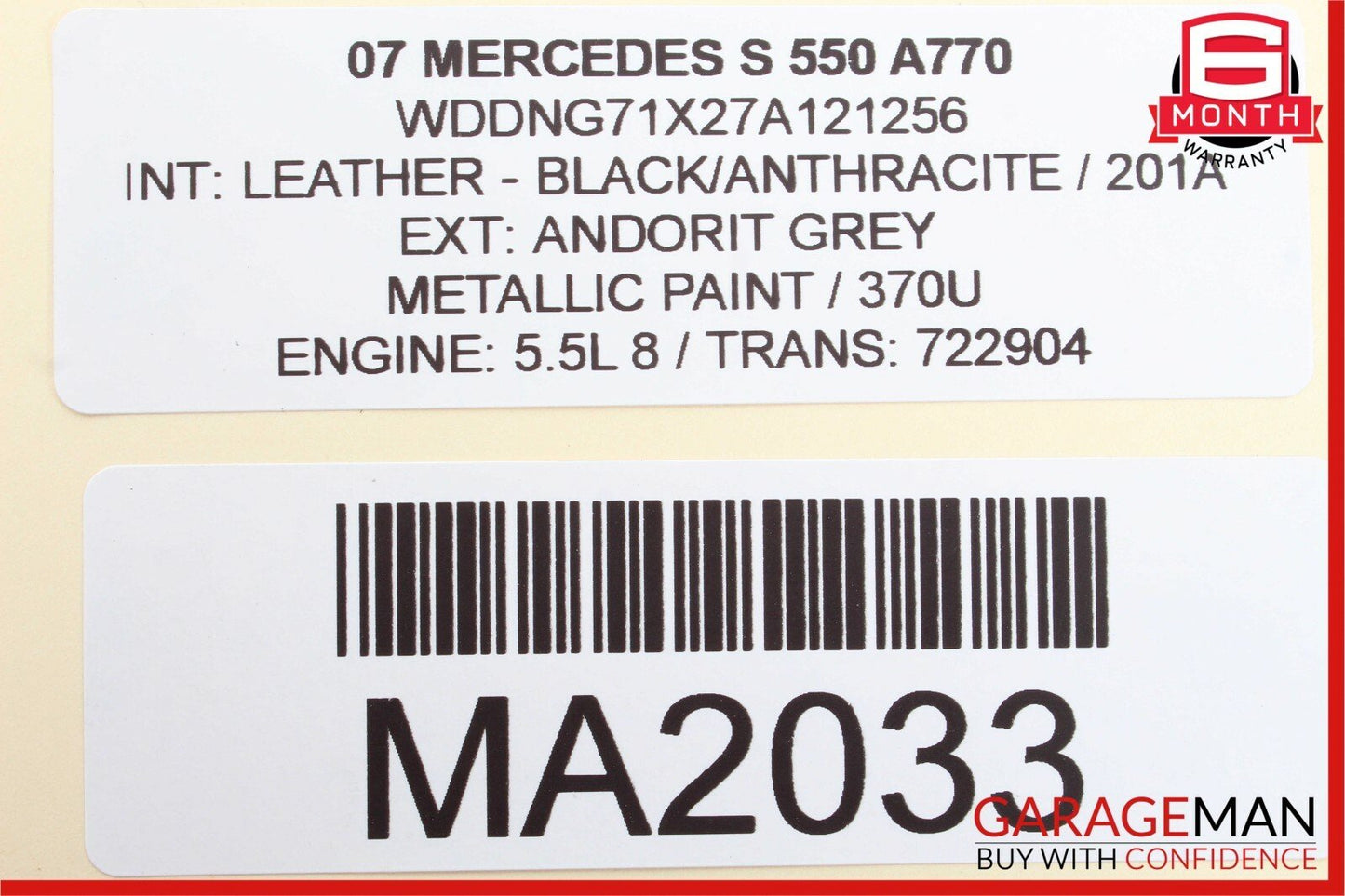 07-13 Mercedes W221 S550 CL550 Front Left Side Dash AC A/C Air Vent Trim Black