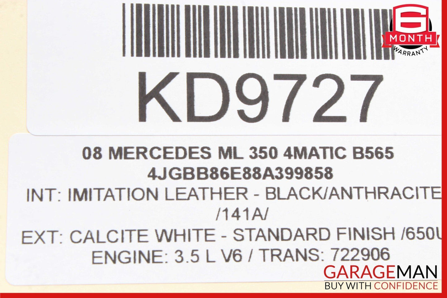 06-13 Mercedes W164 ML350 GL450 R350 Front Left Side Exterior Door Handle OEM
