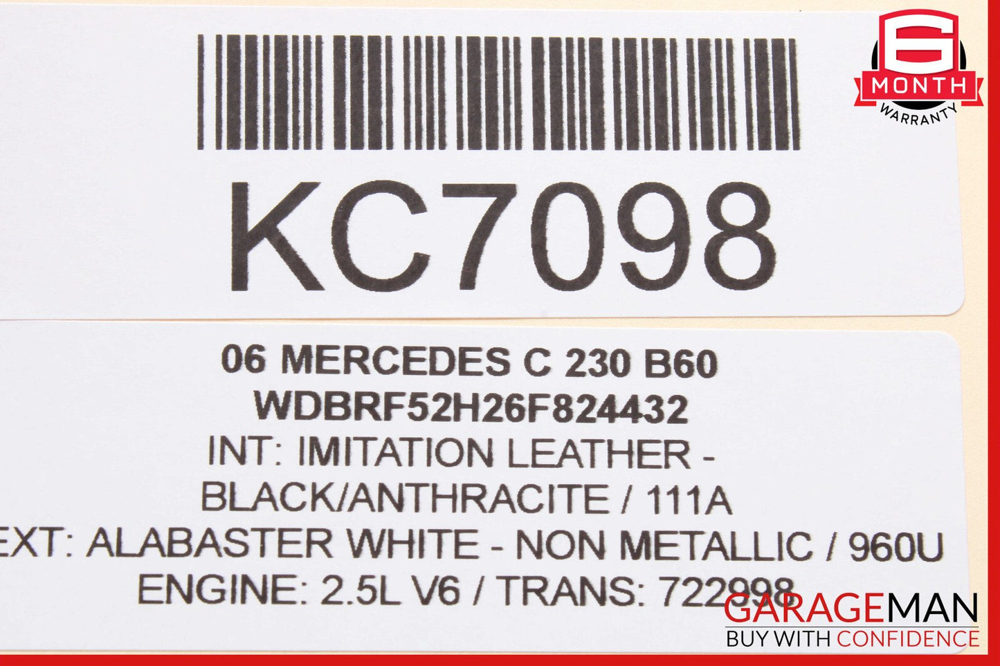 01-07 Mercedes W203 C230 C240 C320 Rear Right Door Control Module 2038202285 OEM