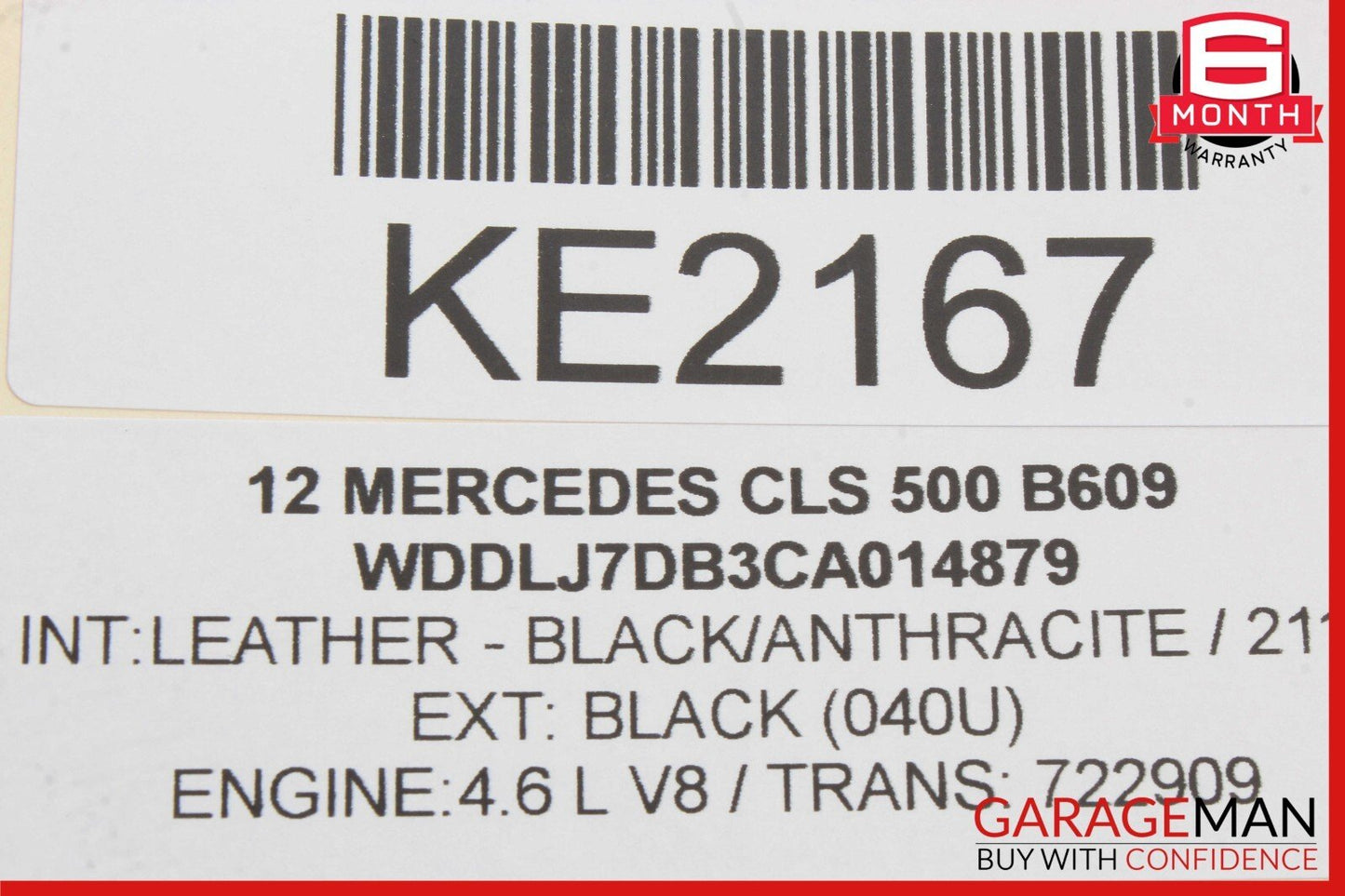 08-17 Mercedes W218 CLS500 E350 E550 Rear Trunk Lid Latch Lock Actuator OEM