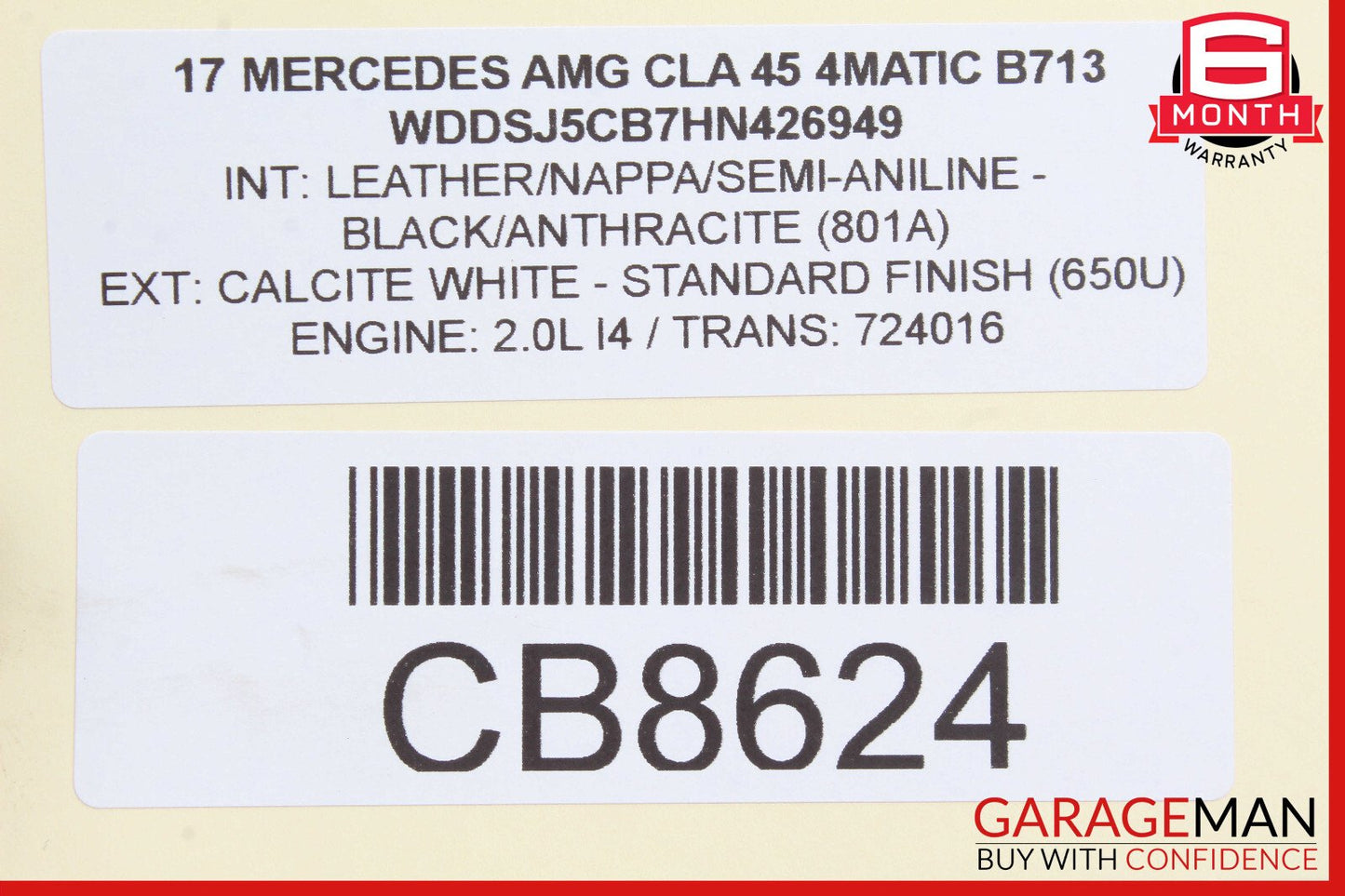 14-19 Mercedes W117 CLA45 Rear Left / Right Suspension Camber Strut Control Arm