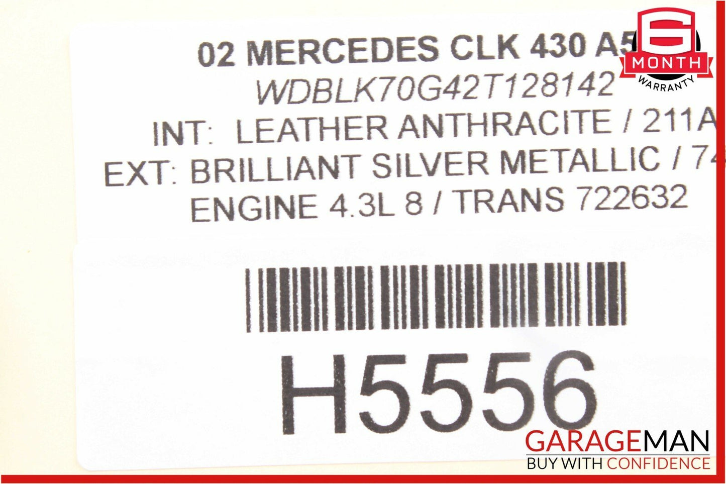 00-06 Mercedes-Benz CLK430 W208 Voice Command Control Module 2038205826 Genuine