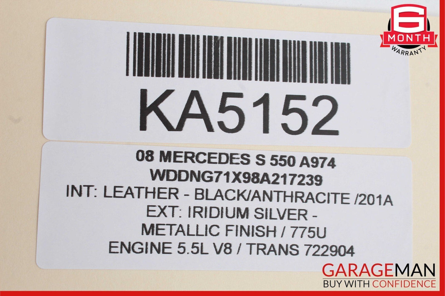 07-13 Mercedes W221 S550 S63 AMG Rear Left or Right Door Control Module Unit OEM