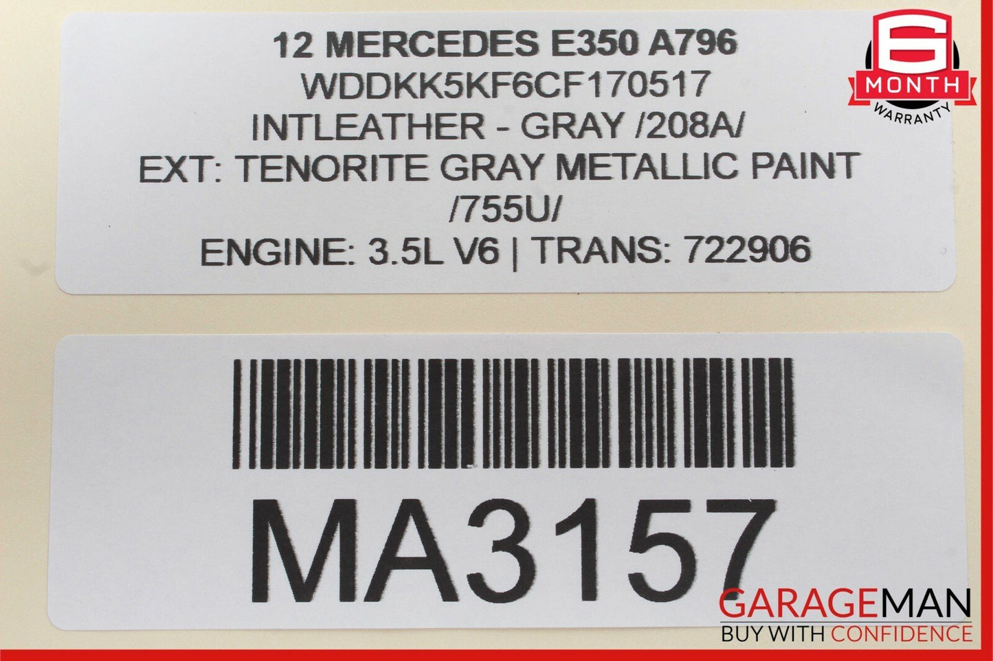 10-16 Mercedes W207 E350 E550 Coupe Front Right Side Seatbelt Feeder Retractor