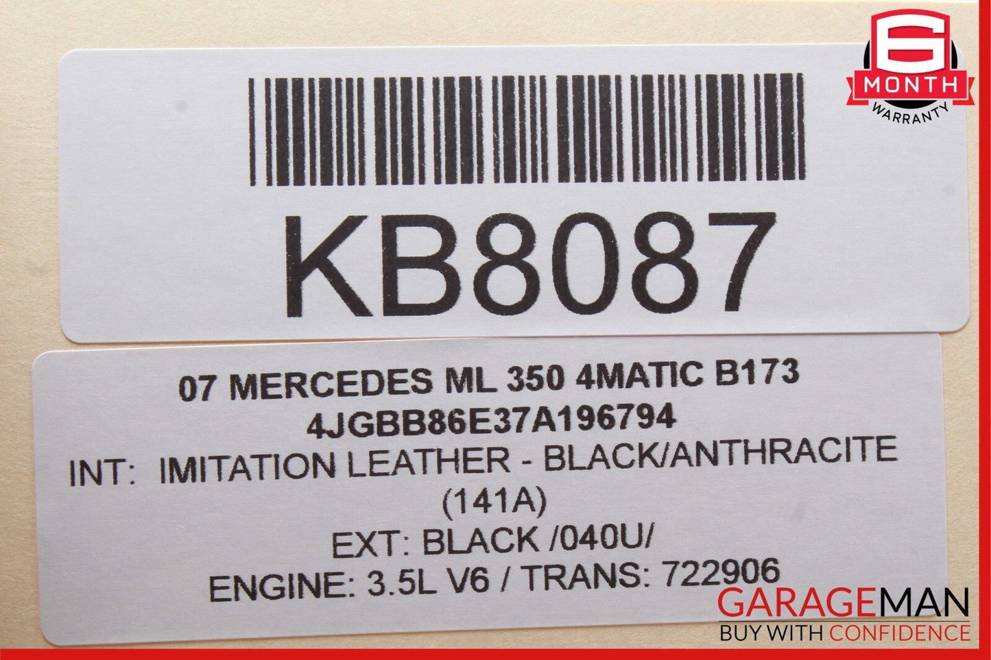 06-12 Mercedes W164 ML350 4MATIC Front Right Side Bumper Fog Light Lamp OEM