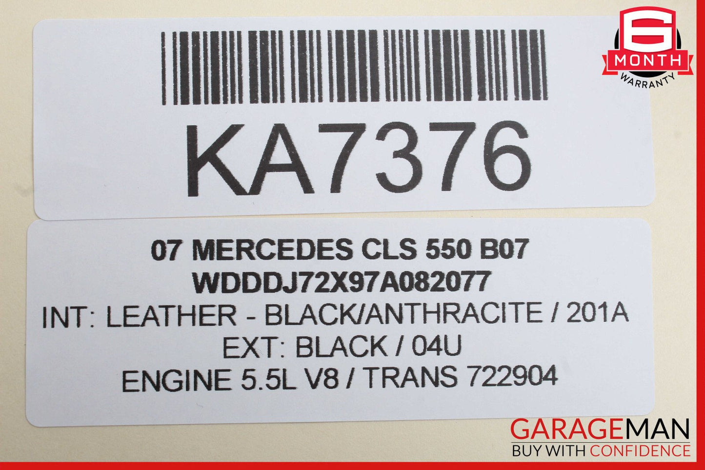 06-11 Mercedes W219 CLS550 Exterior Door Handle Rear Right Side OEM