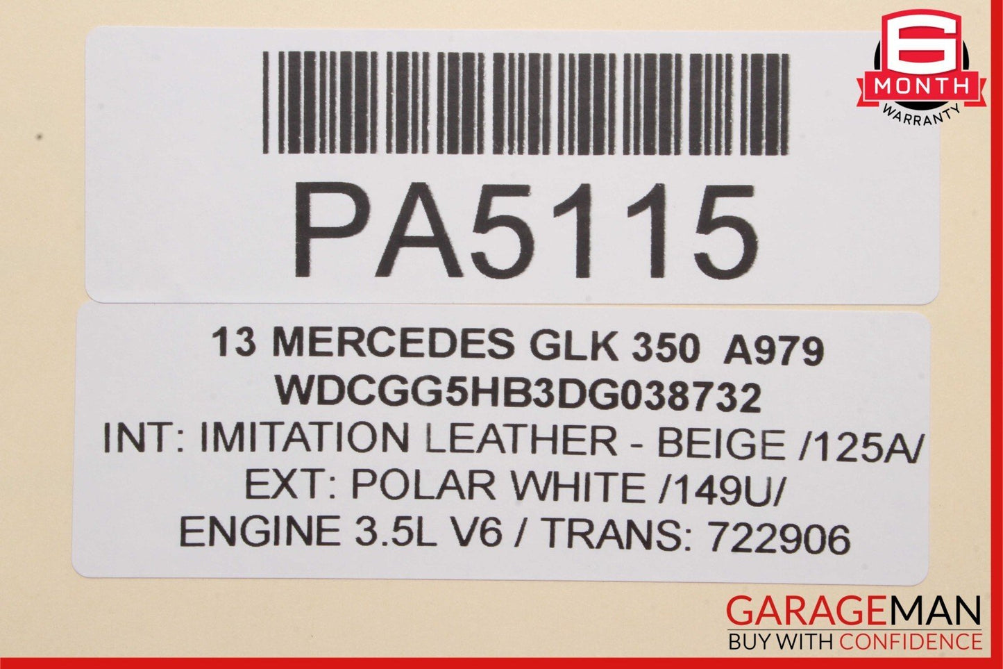 08-17 Mercedes C250 C300 GLK350 E400 AC A/C Air Conditioning Condenser OEM