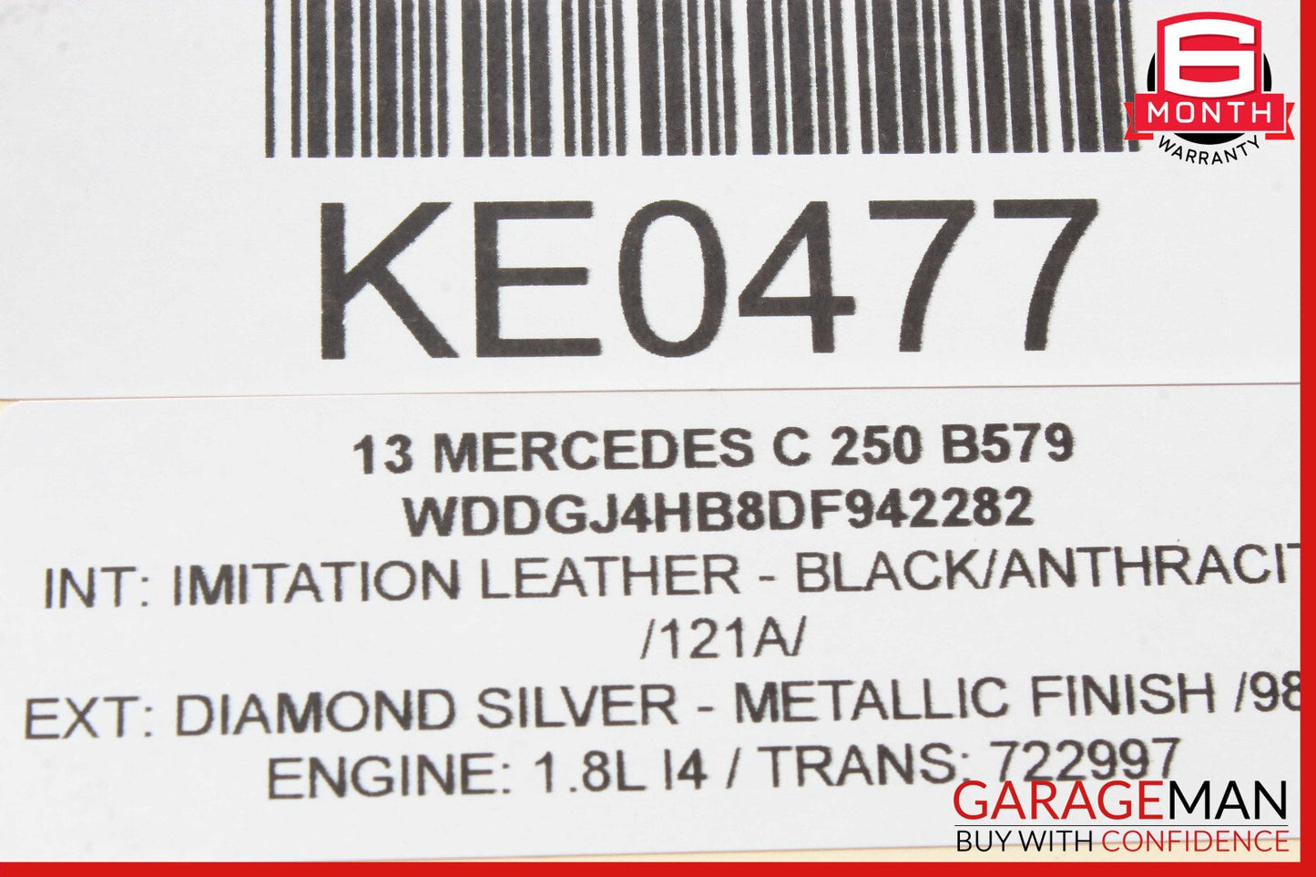 12-14 Mercedes W204 C250 Instrument Speedometer Cluster 2049004309 OEM