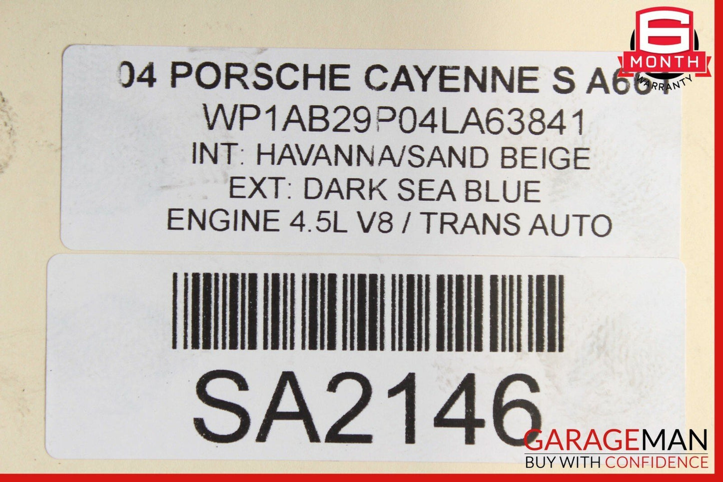 03-06 Porsche Cayenne 955 Front Subframe Cross Member Sub Frame Crossmember
