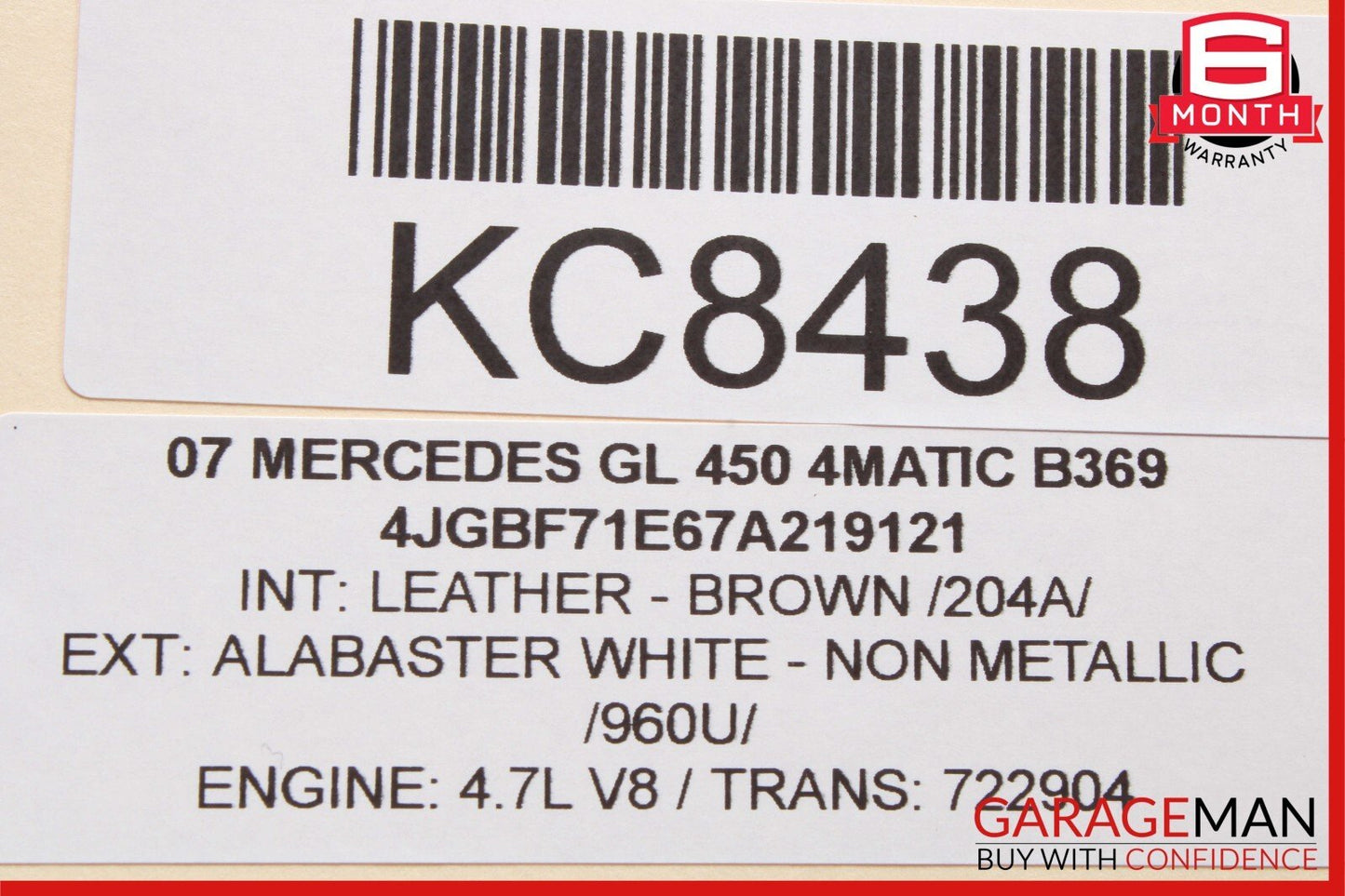 06-12 Mercedes X164 GL450 4MATIC DVD Player Video Splitter 1646800614 OEM