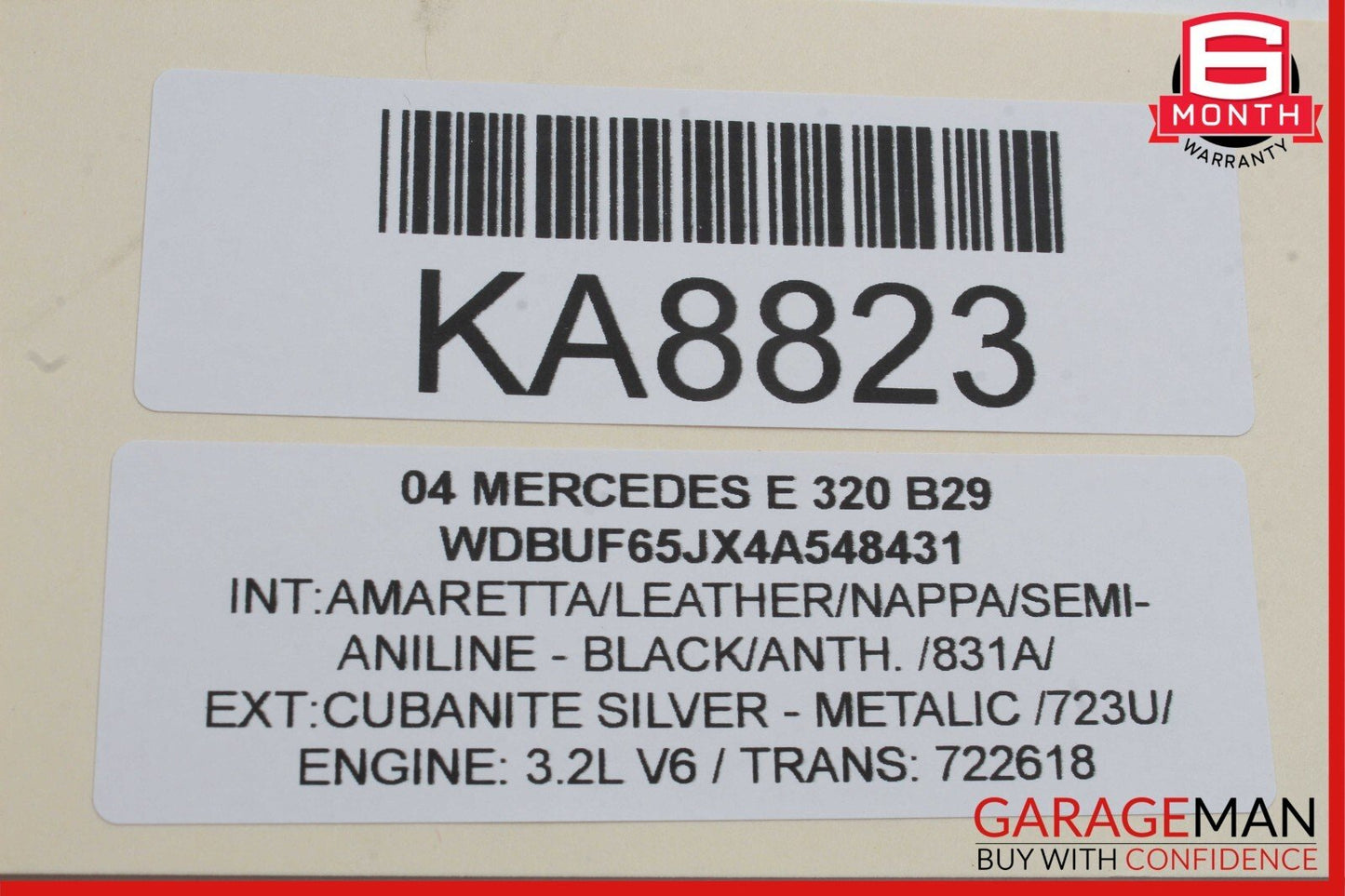 03-09 Mercedes W211 E350 E500 Front Right Side Exterior Door Handle Silver