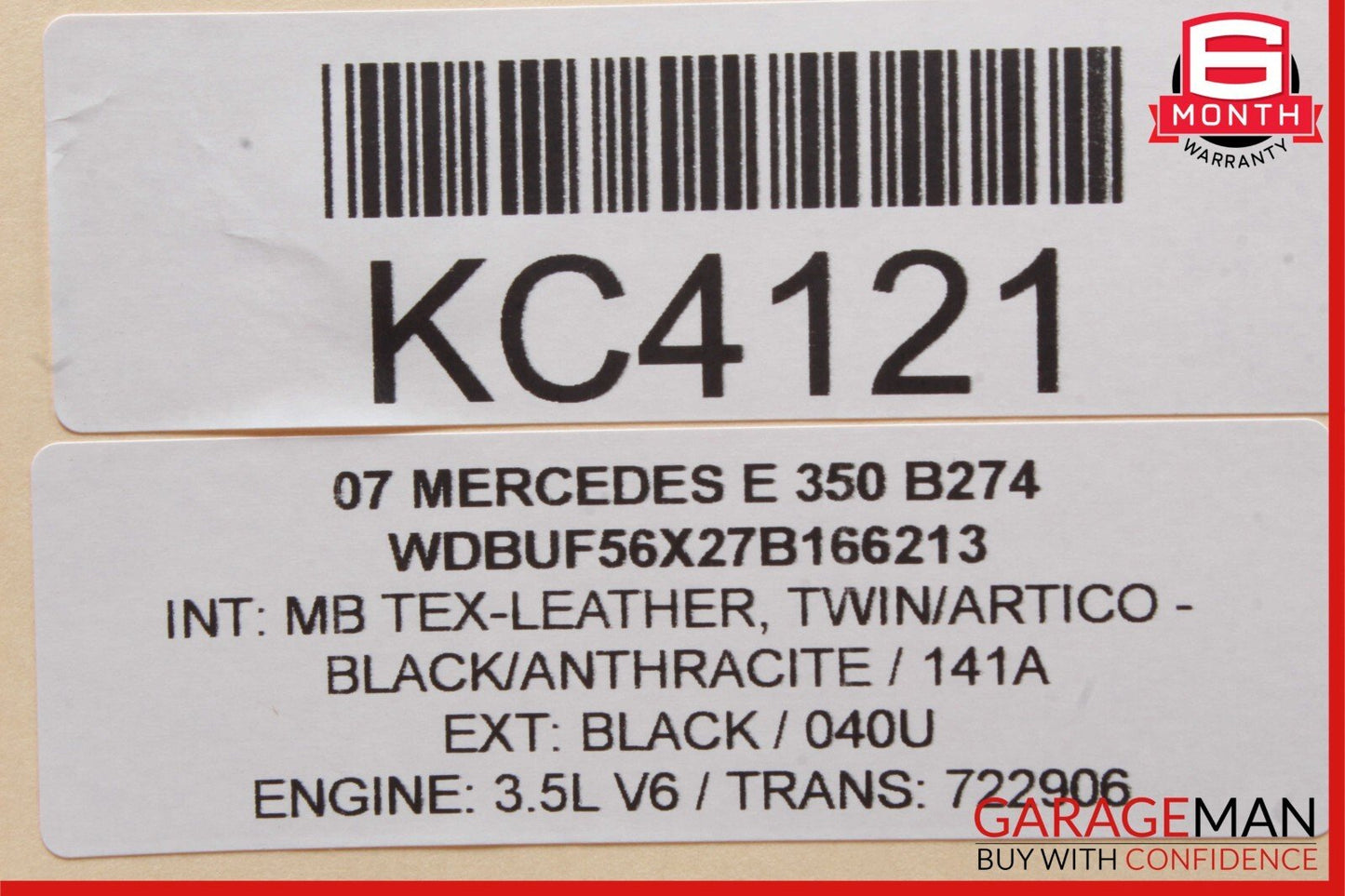03-09 Mercedes W211 E350 E500 Front Right Exterior Door Handle Black OEM