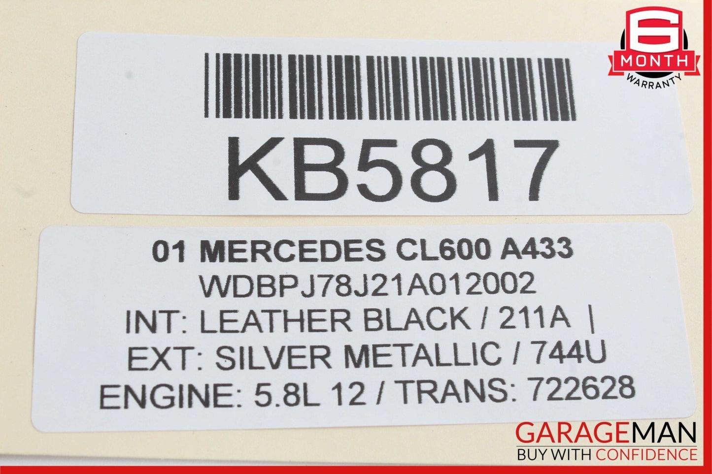00-02 Mercedes W215 CL600 S500 ABS Anti Lock Brake Pump ESP Module Unit OEM