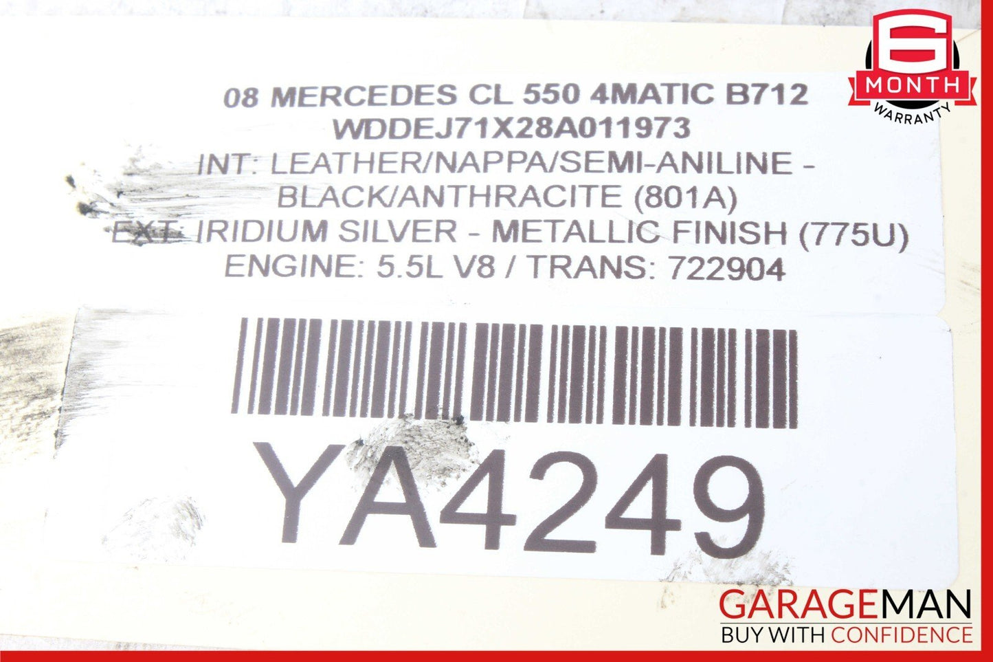 07-14 Mercedes S600 CL550 CL63 AMG Rear Hydraulic Valve Block Suspension Pump