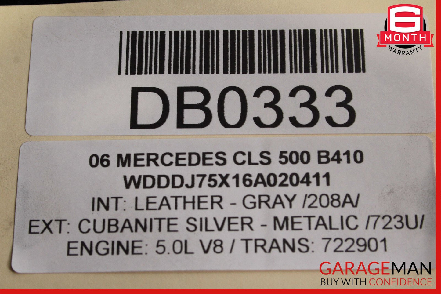 06-11 Mercedes W219 CLS500 CLS550 Front Bumper Reinforcement Bar w/ Brackets OEM