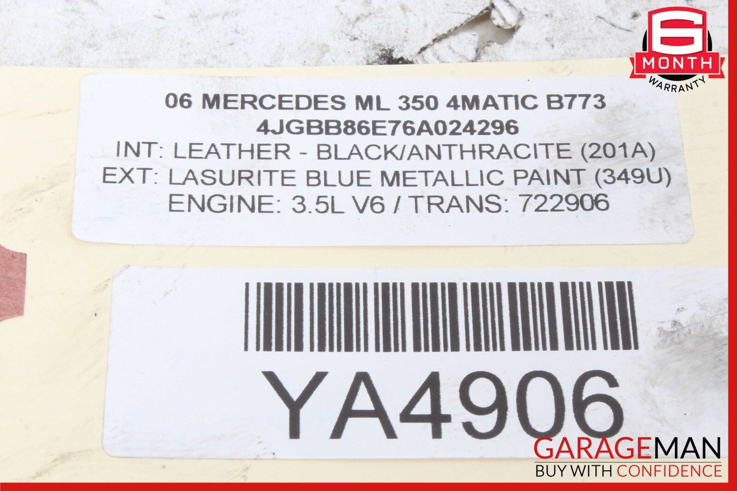 06-13 Mercedes W164 ML350 R350 GL350 Lower Engine Motor Oil Pan 2720100828 OEM