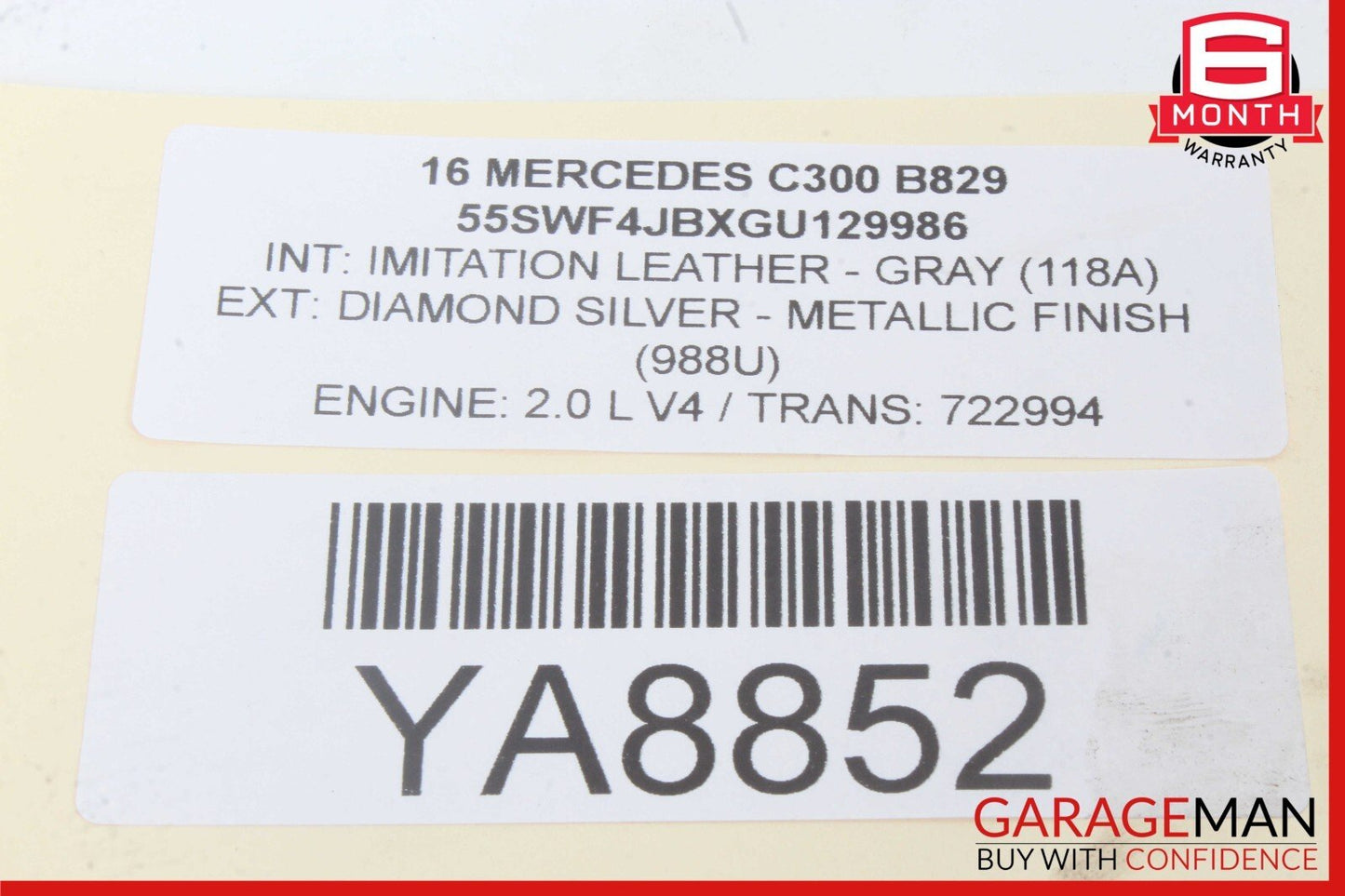 15-20 Mercedes W205 C300 C400 GLC300 Dash Headlight Switch Control Module OEM