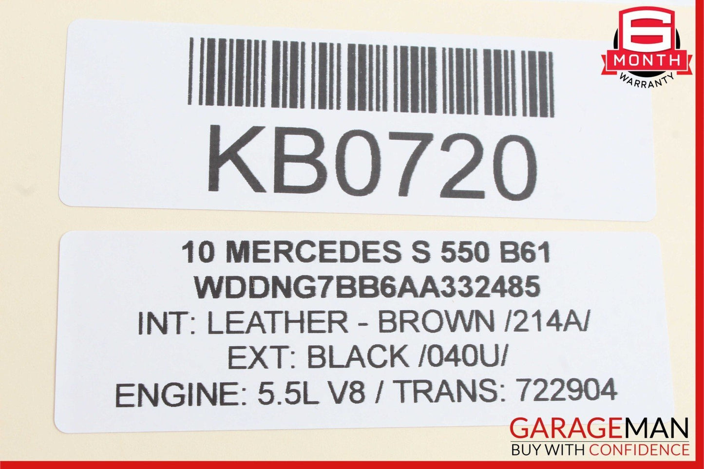 10-13 Mercedes W221 S550 S63 AMG Dash Center Console CD Player Trim Cover Brown