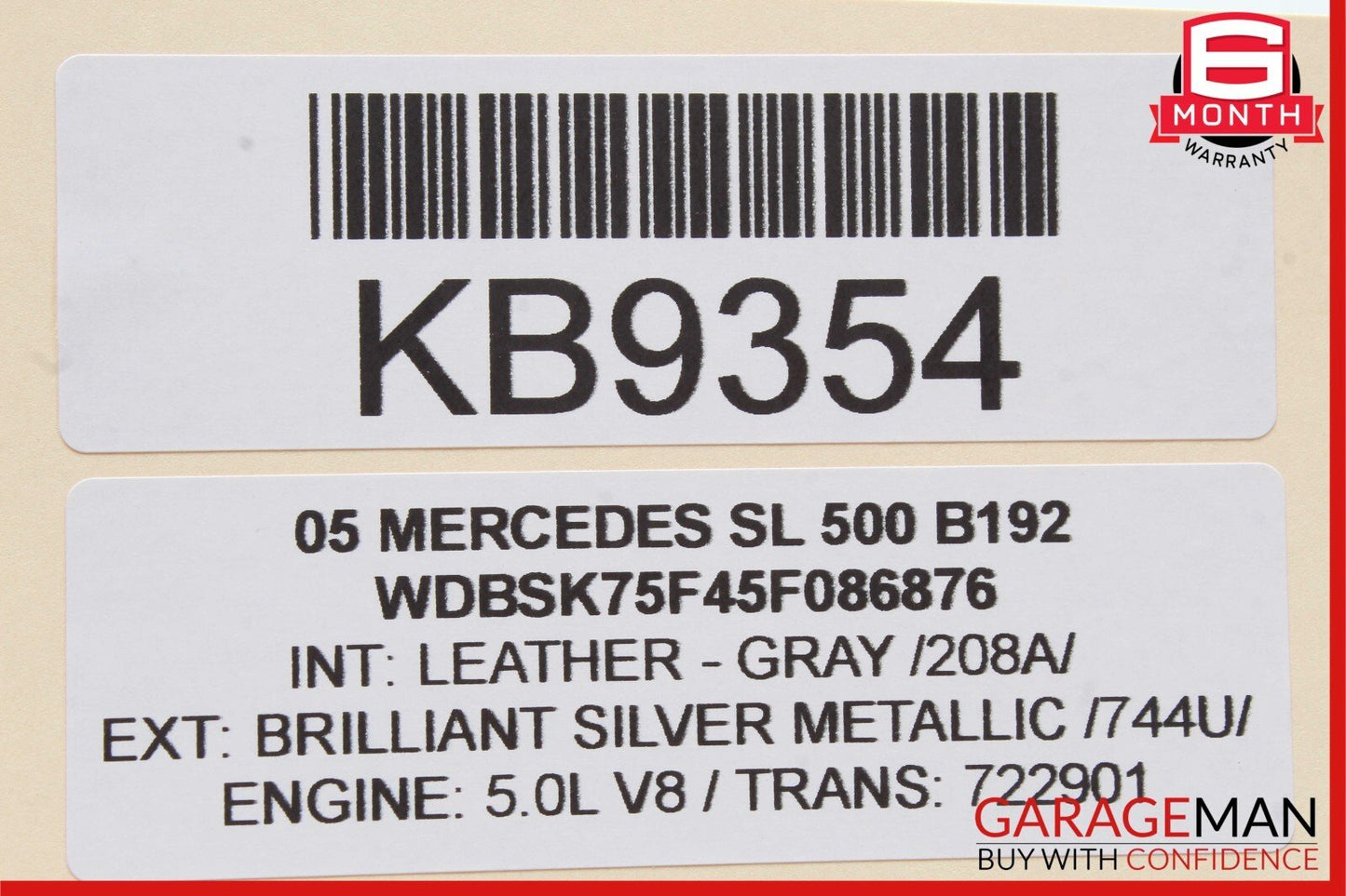 03-12 Mercedes R230 SL500 SL55 AMG SL550 Front Left Side Door Controller Module