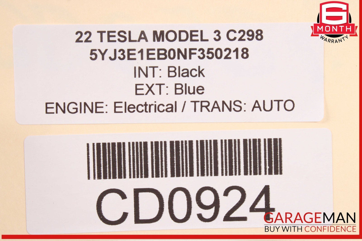 17-23 Tesla Model 3 High Voltage Busbar Cable Wire Wiring Harness OEM