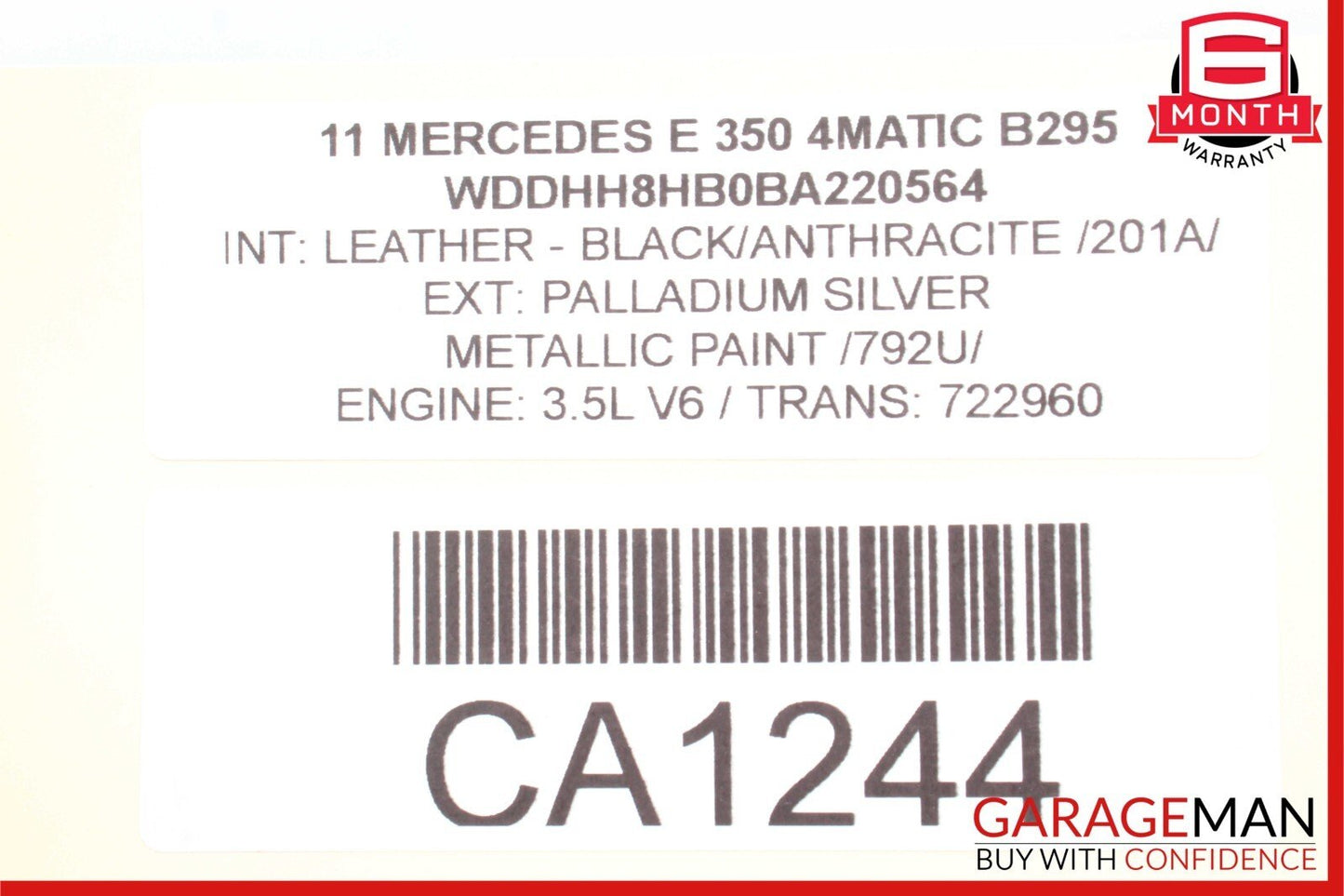 08-17 Mercedes W212 E350 GLK350 AC Air A/C Condenser Cooler 2045000654 OEM