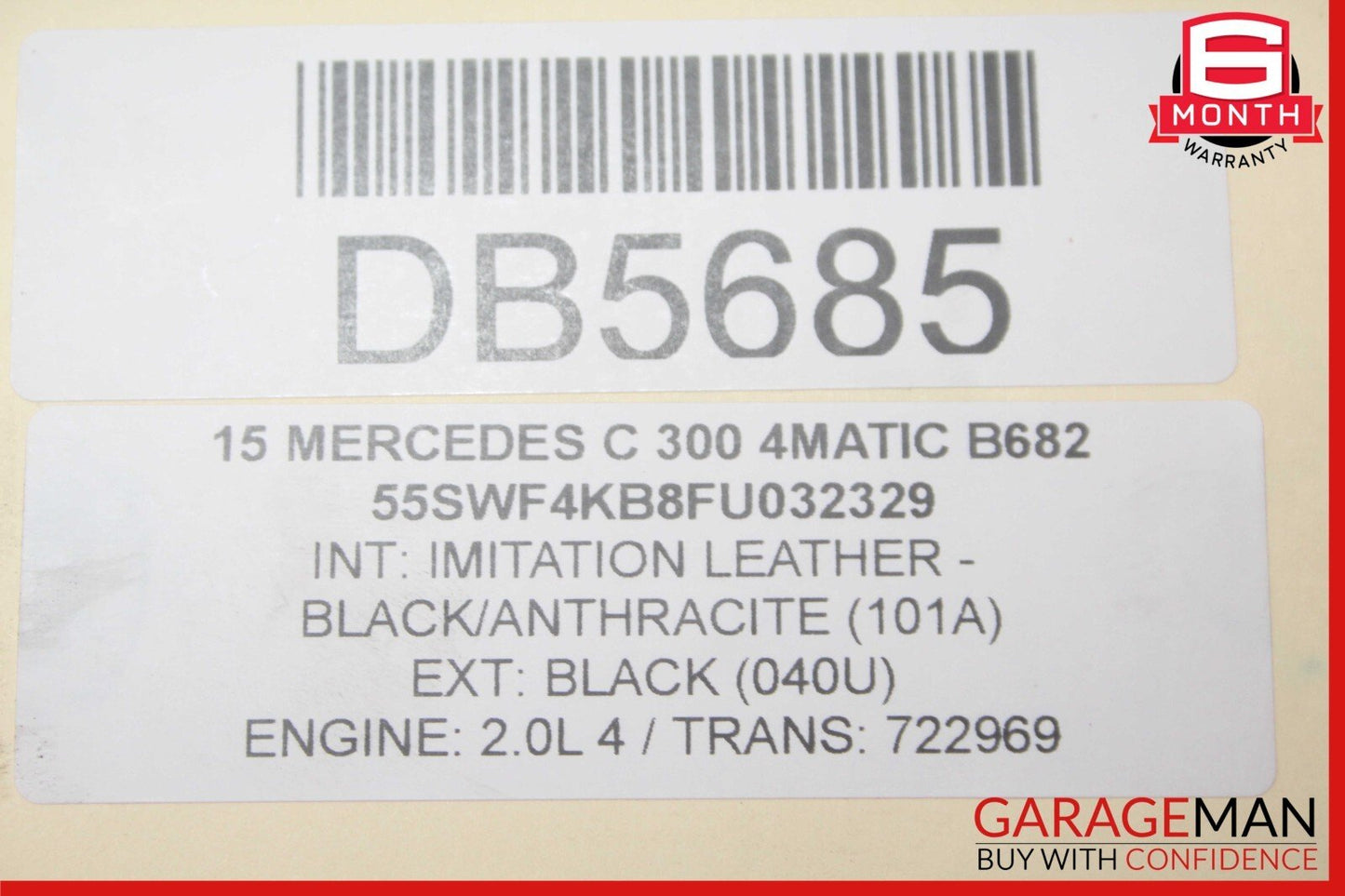 15-20 Mercedes W205 C300 GLC300 Rear Sub Frame Crossmember Cross Member Cradle