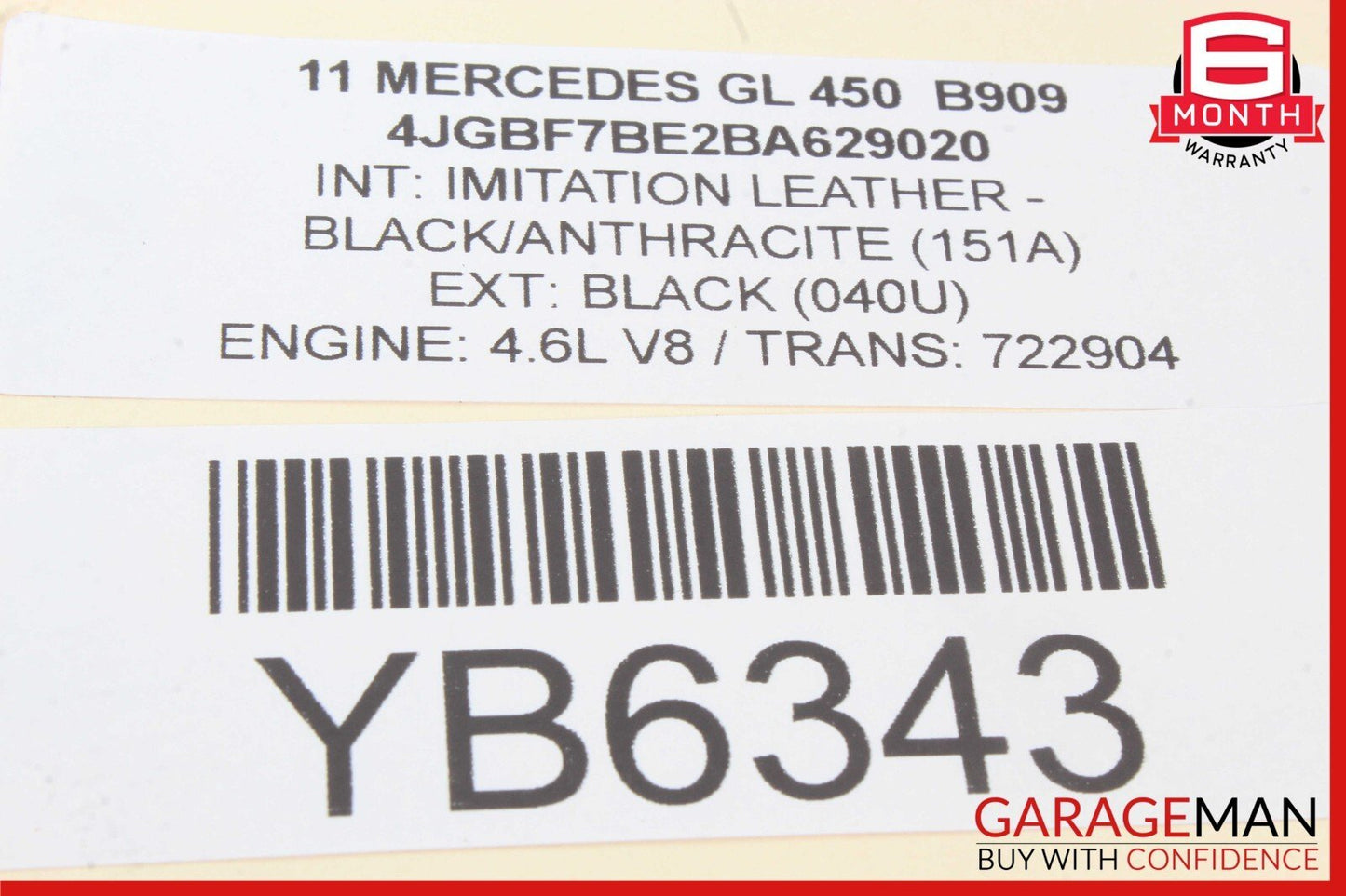 06-13 Mercedes X164 GL450 R350 ML350 Front Left Side Exterior Door Handle OEM