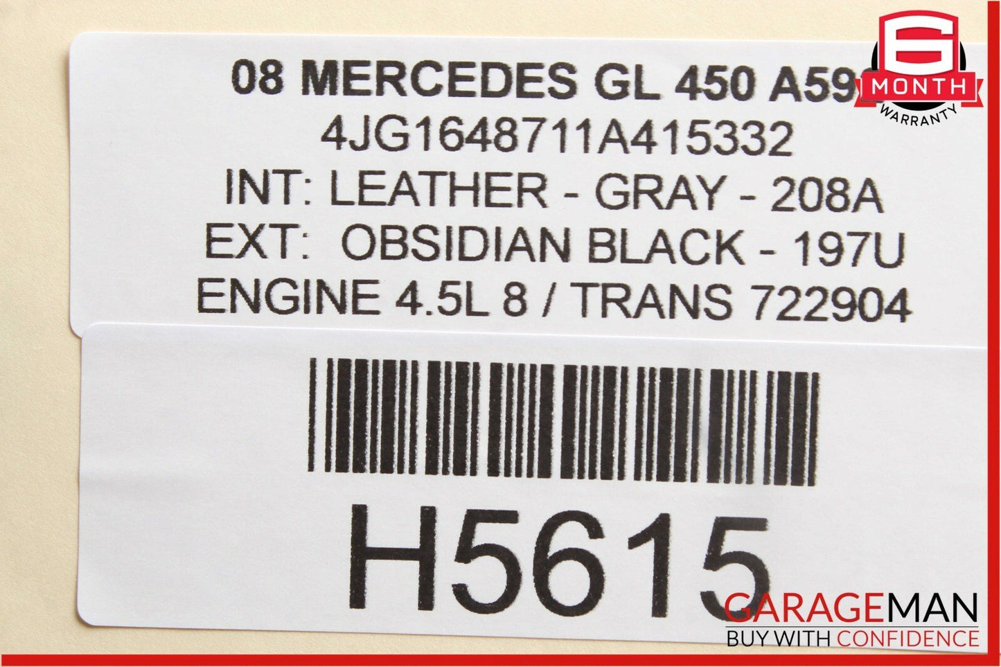 07-12 Mercedes GL350 GL450 Harman Kardon Rear Subwoofer Audio Speaker Box