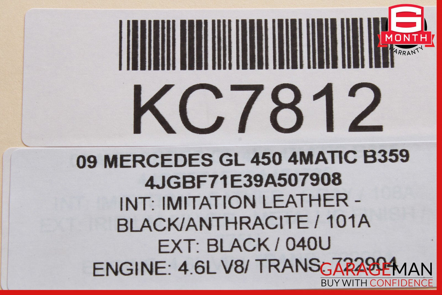 Mercedes X164 GL450 R350 Driver Steering Wheel Black w/ Paddle Shifters OEM