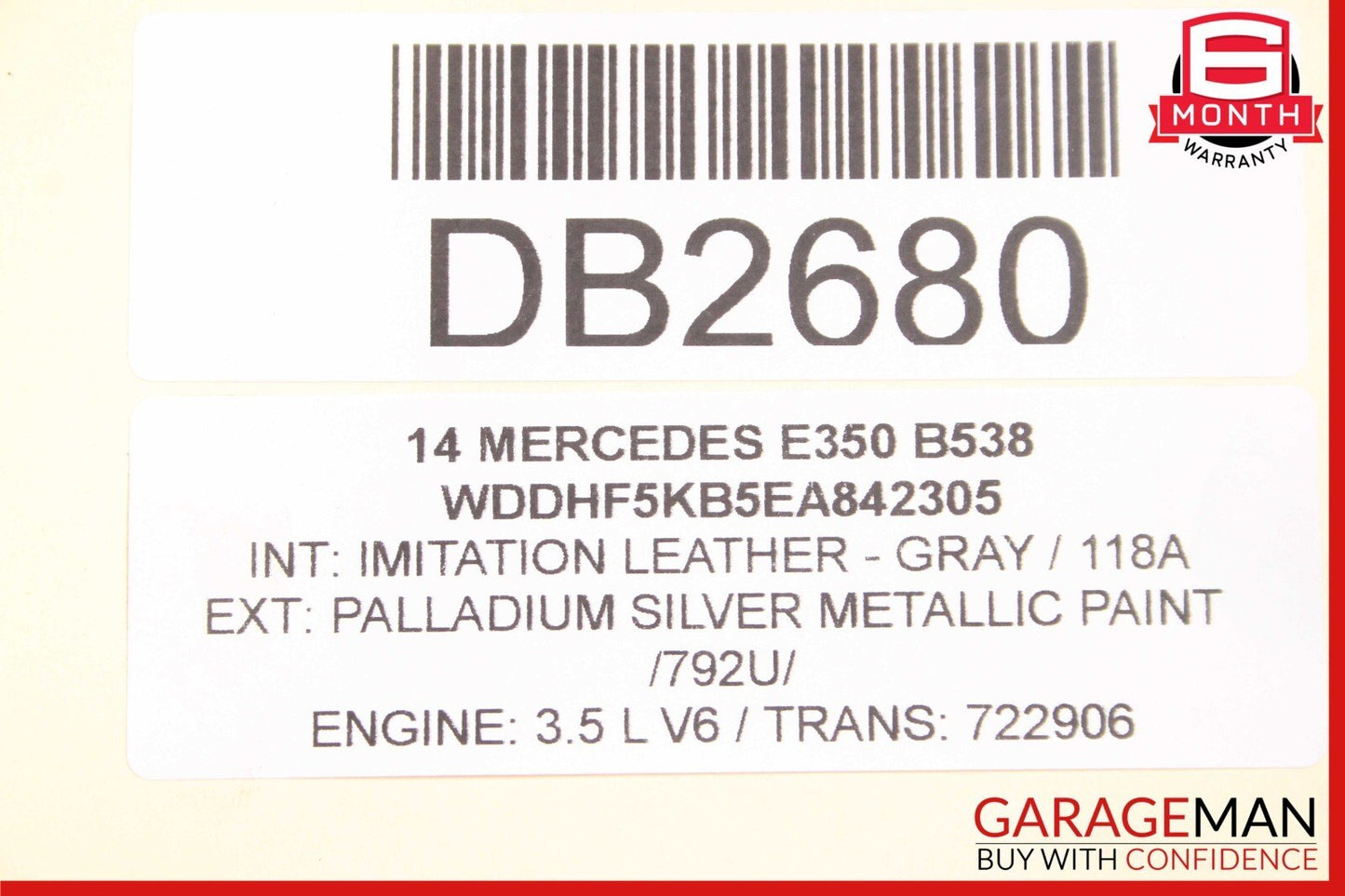10-18 Mercedes W212 E350 CLS400 CLS550 Rear Sub Frame Subframe Crossmember Assy