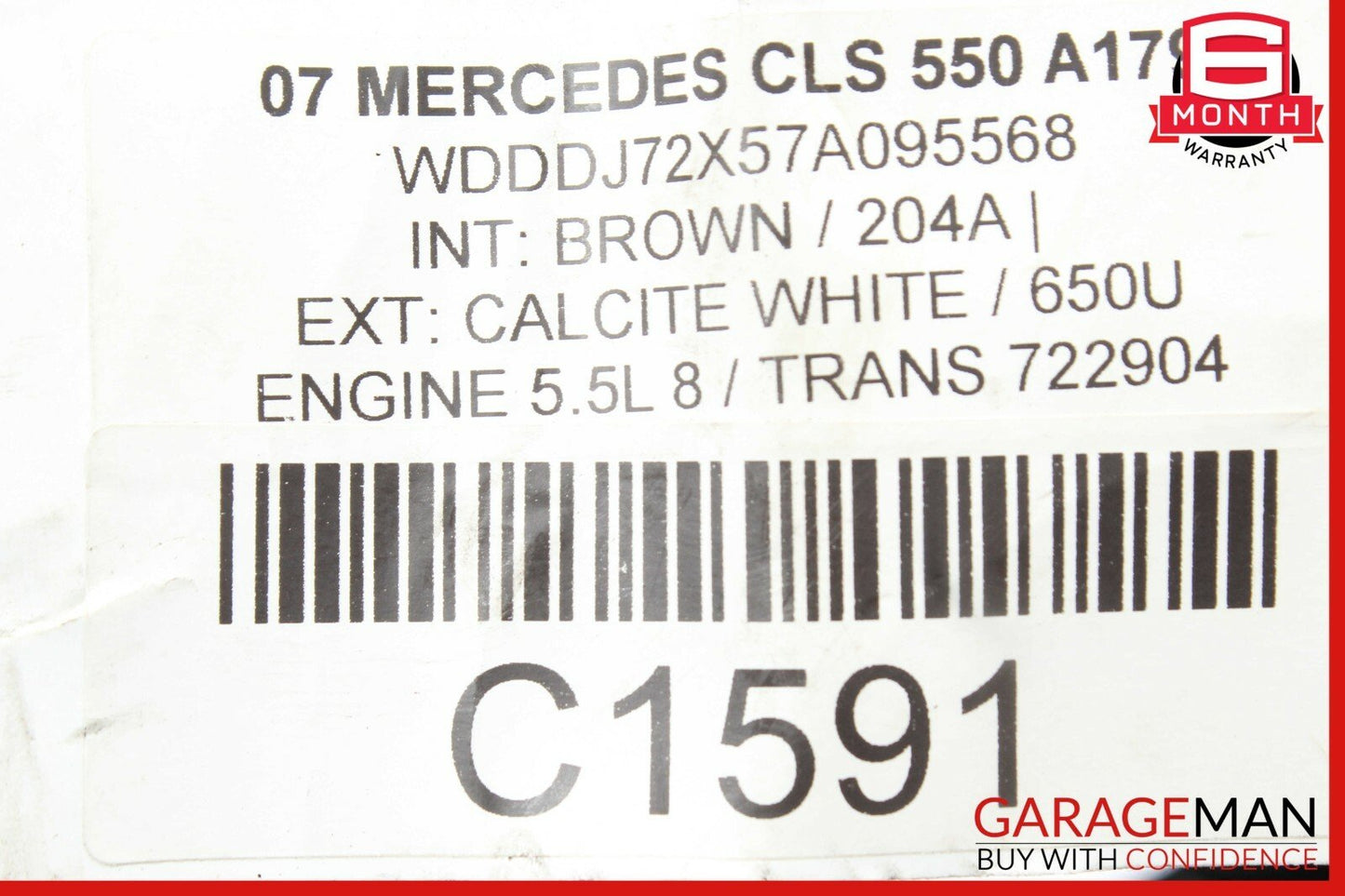 03-11 Mercedes W219 CLS550 SL500 Rear Left Side Upper Lateral Control Arm OEM