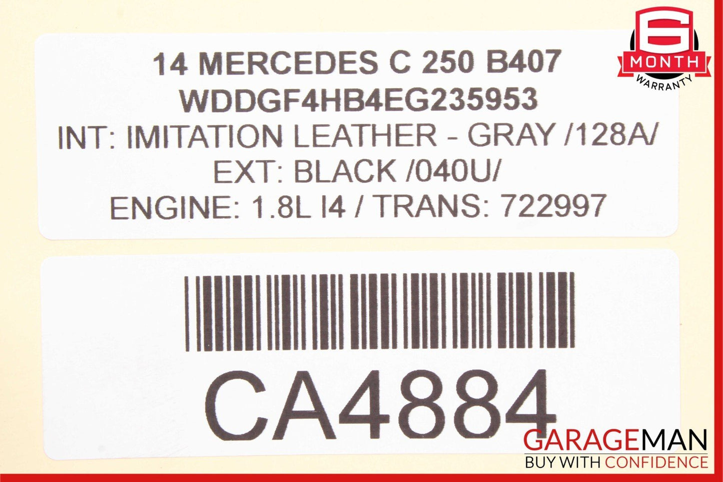 08-15 Mercedes C250 GLK350 Front or Rear Right Side Exterior Door Handle Black