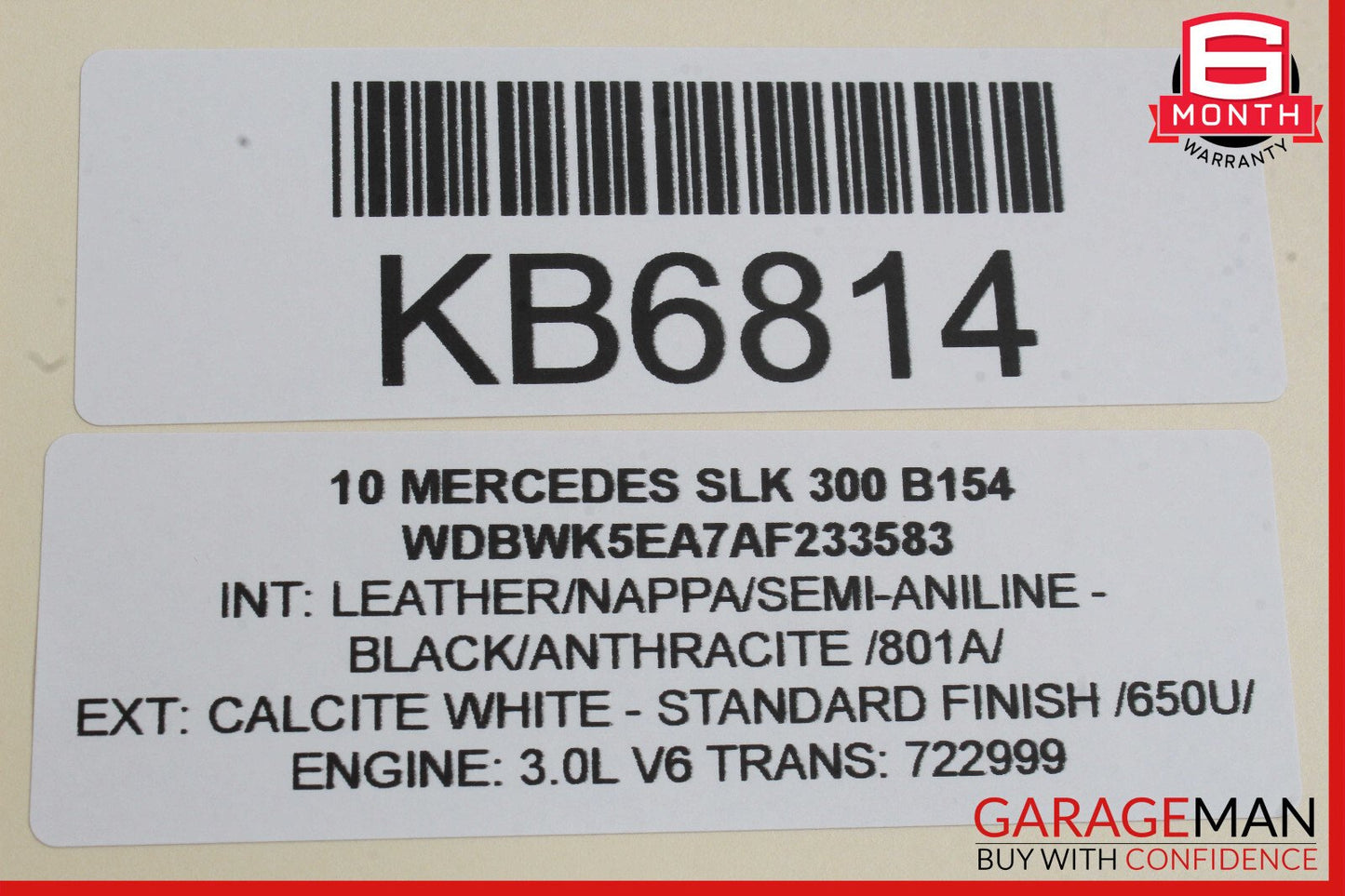 05-11 Mercedes R171 SLK300 SLK280 Right Passenger Side Exterior Door Handle OEM
