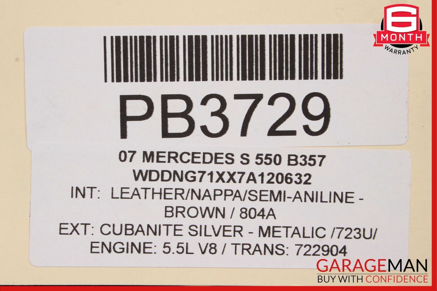 07-14 Mercedes W216 CL550 Front Dashboard Dash Board Instrument Panel Black