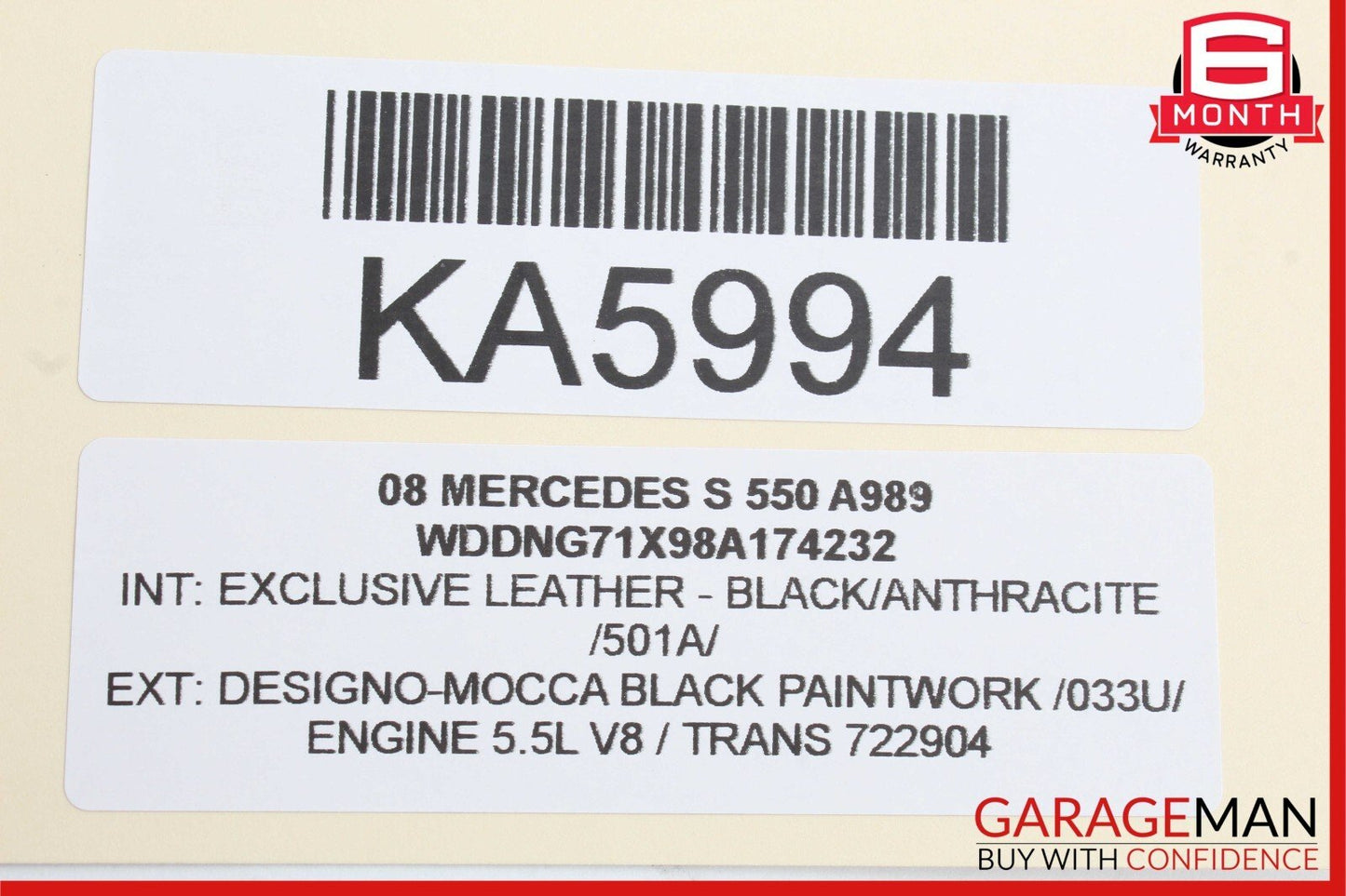 07-13 Mercedes S550 S600 S63 AMG Trunk Locking Hydraulic Pull Down Pump Assembly