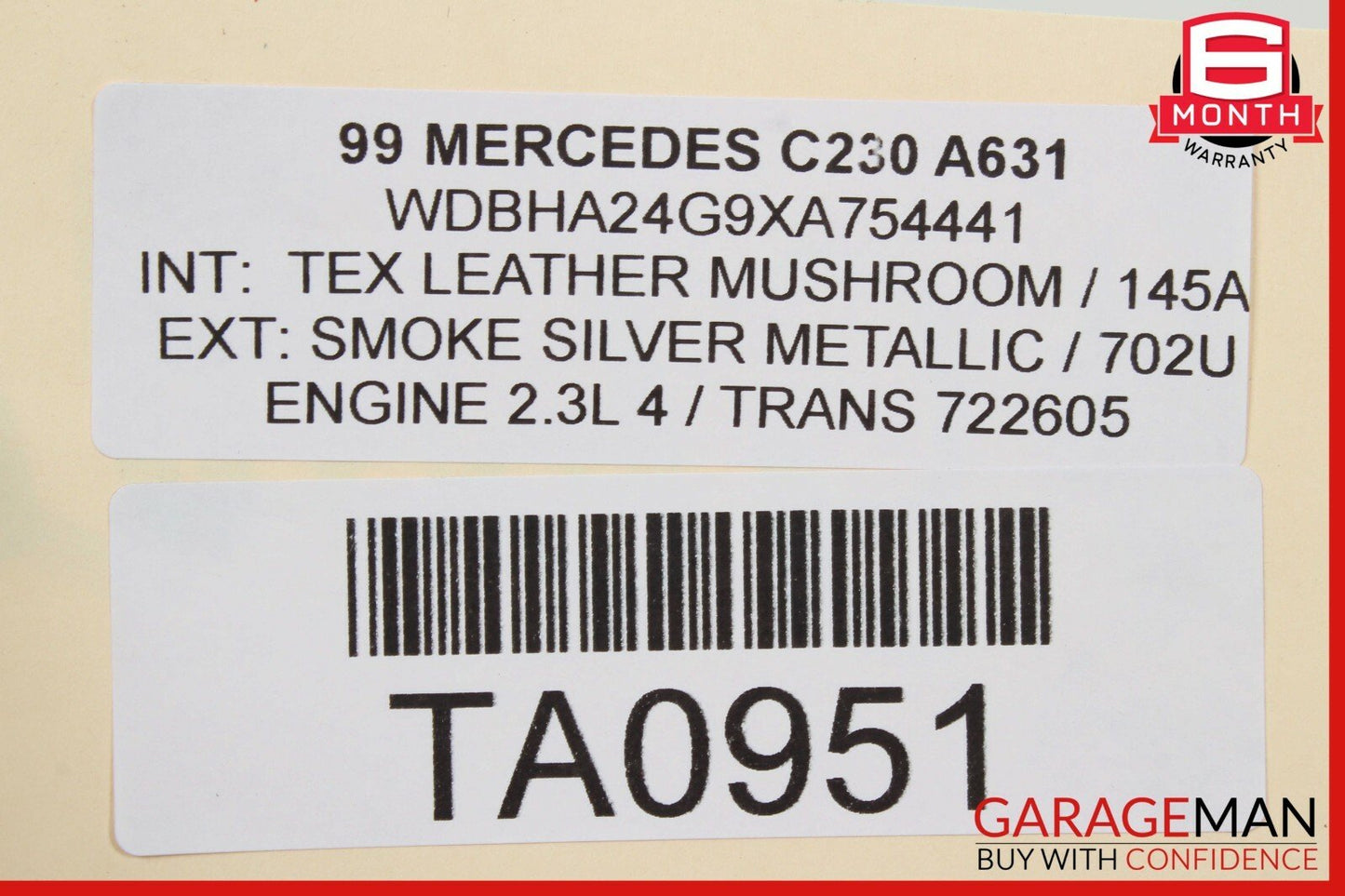 98-00 Mercedes W202 C230 Air Conditioning AC A/C Condenser