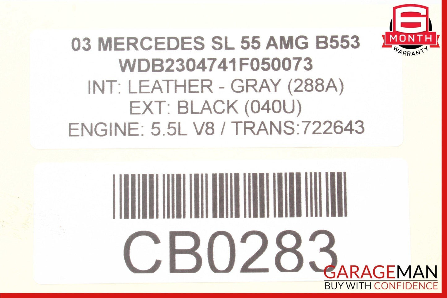 03-06 Mercede R230 SL55 AMG SL500 Front Left Hydraulic Shock Strut Absorber OEM