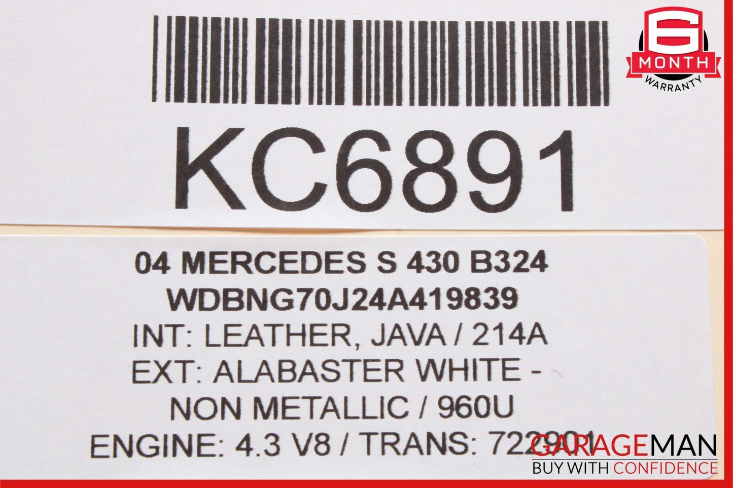 00-06 Mercedes W220 S430 S500 Rear Right Side Seat Door Controller Module Unit