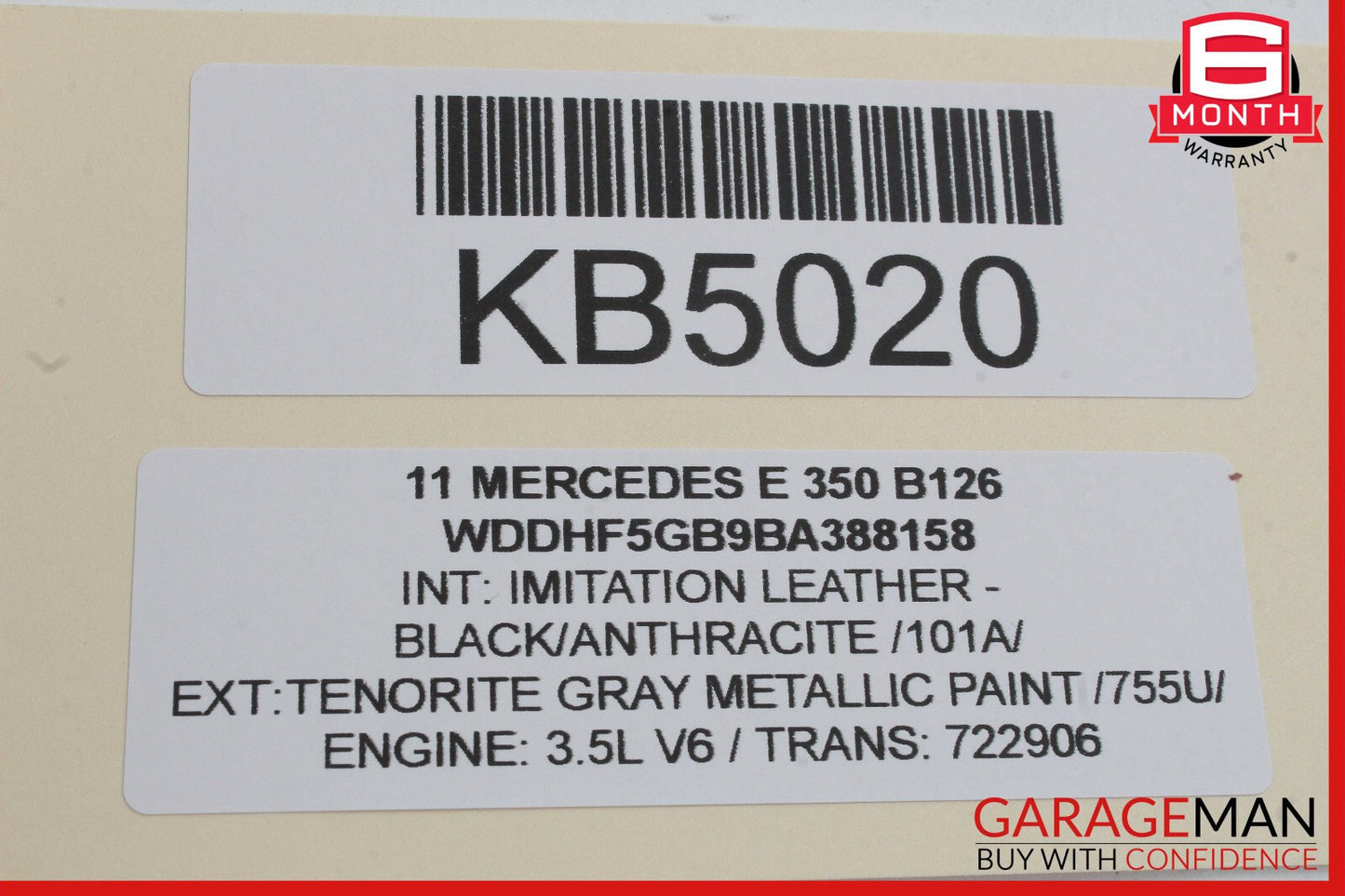 08-16 Mercedes W212 E350 C250 Rear Right Passenger Side Window Regulator Motor