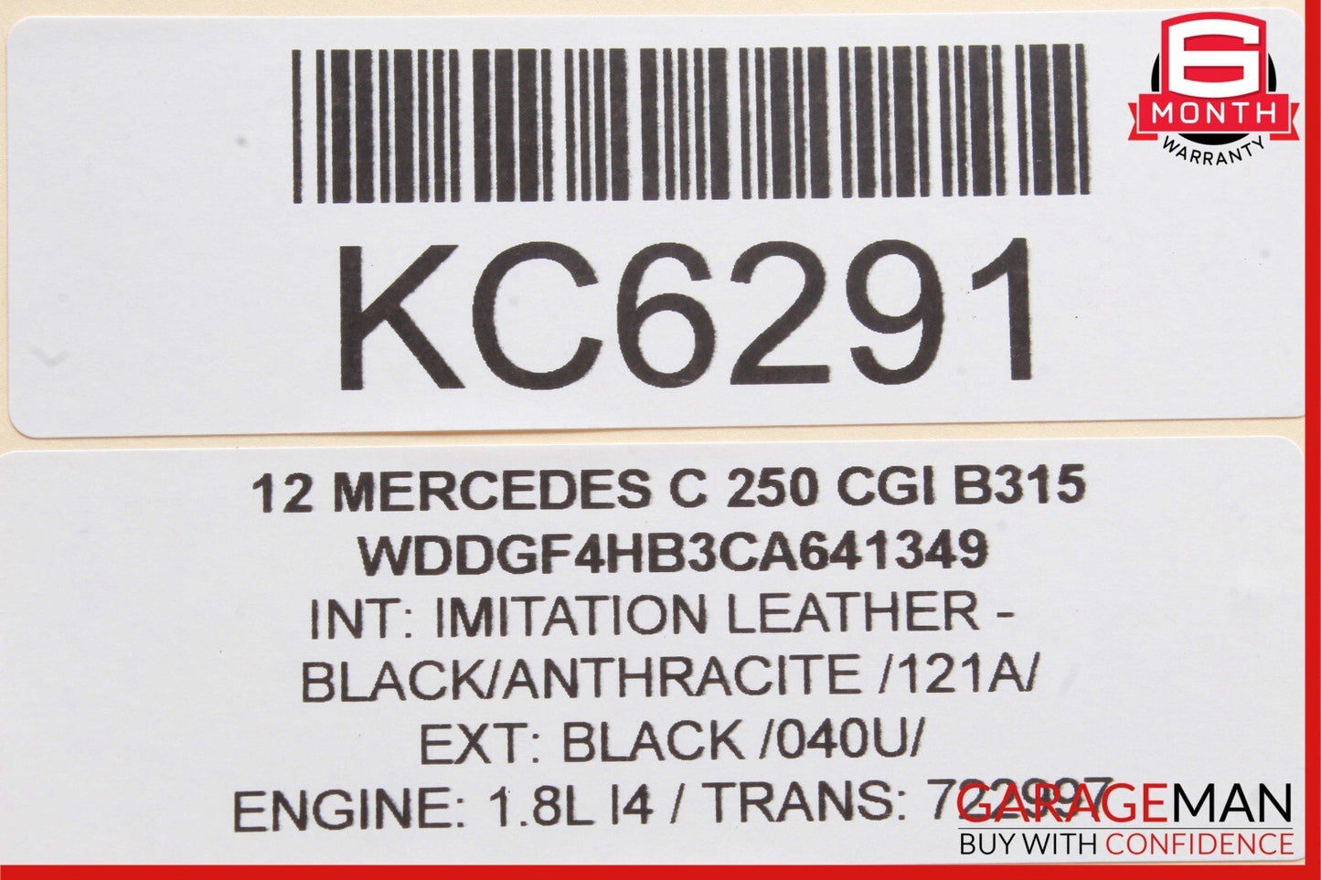 08-14 Mercedes W204 C250 Front Left Side Door Tweeter Speaker Trim Cover Black