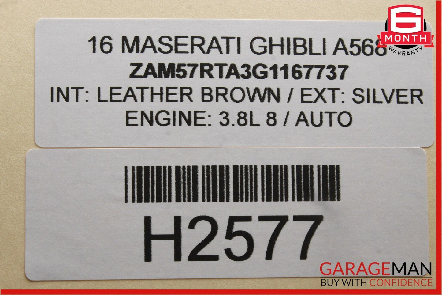 14-17 Maserati Ghibli Dash Display Media Monitor Screen Head Unit 68212905 OEM