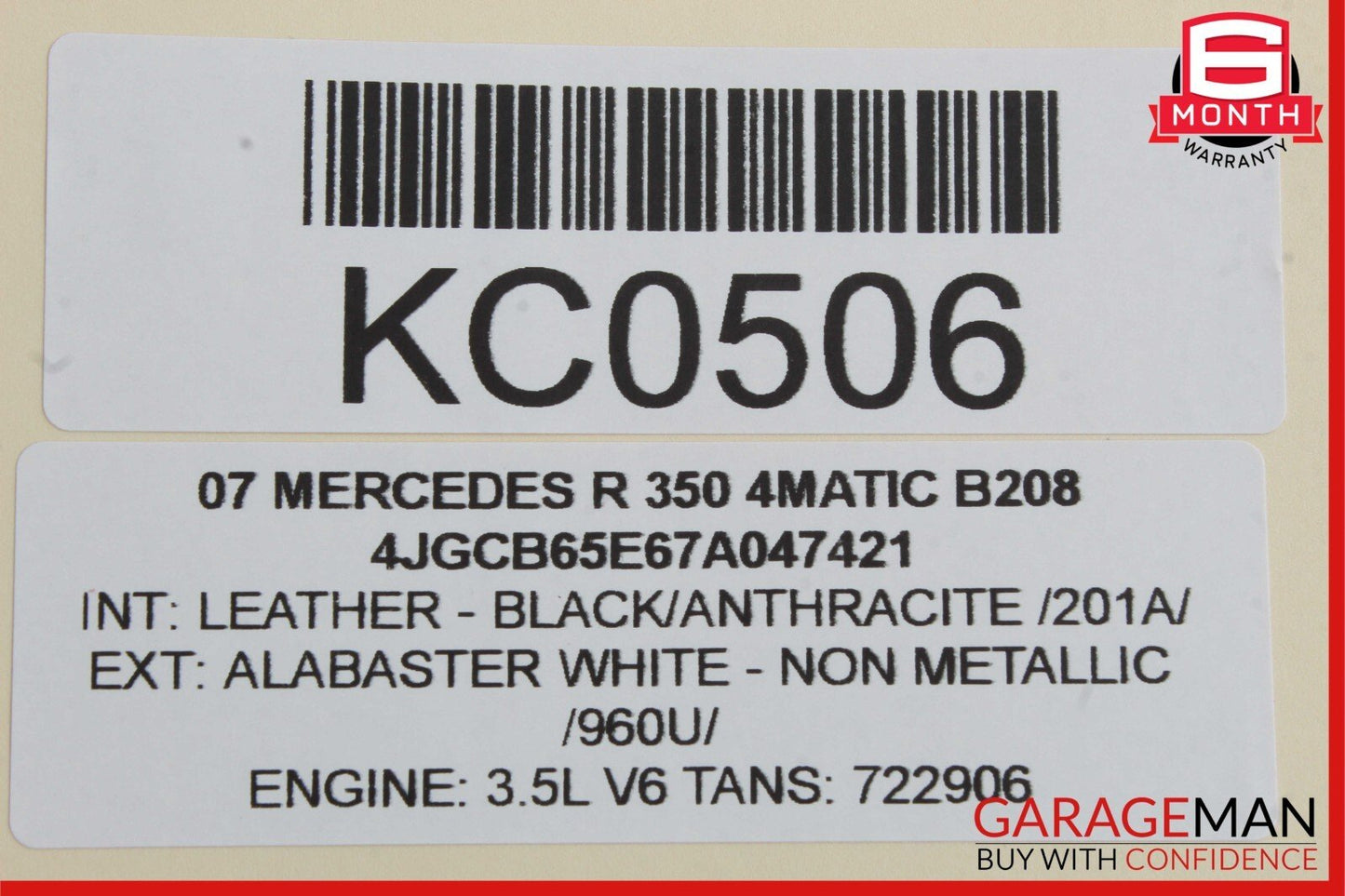 06-08 Mercedes W251 R350 4MATIC Trunk Lid Hydraulic Pump Motor Cylinder Assembly