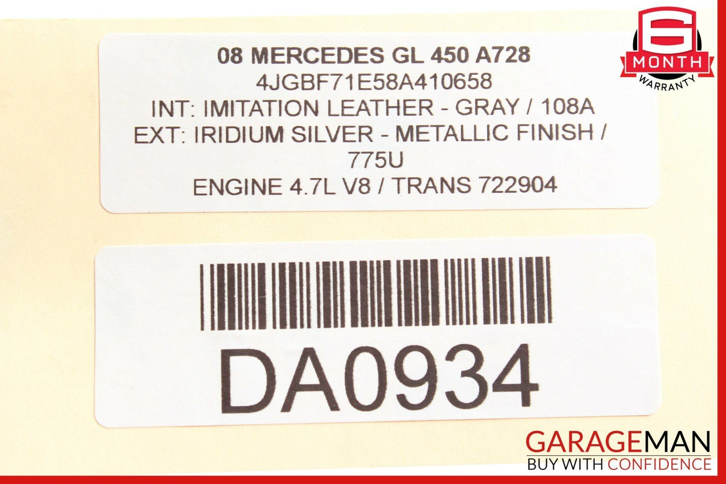 06-12 Mercedes X164 GL450 Rear Right / Left Side Suspension Upper Control Arm