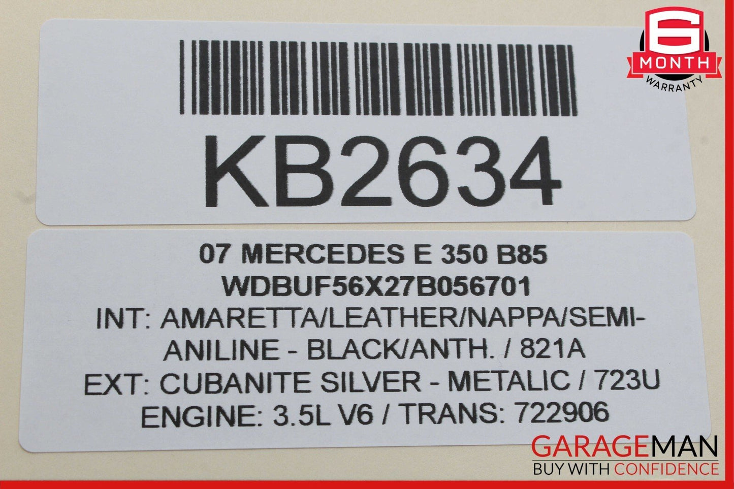 03-09 Mercedes W211 E350 Front Right Side Exterior Door Handle Silver OEM
