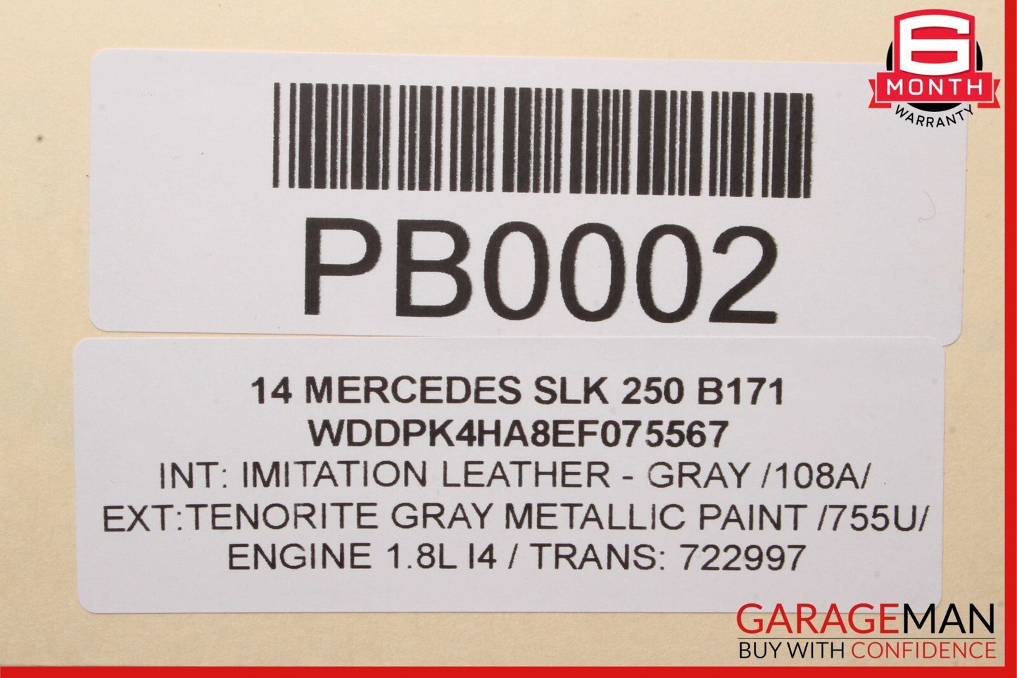 12-15 Mercedes C250 SLK250 7G Tronic Automatic Transmission Assembly OEM 42k
