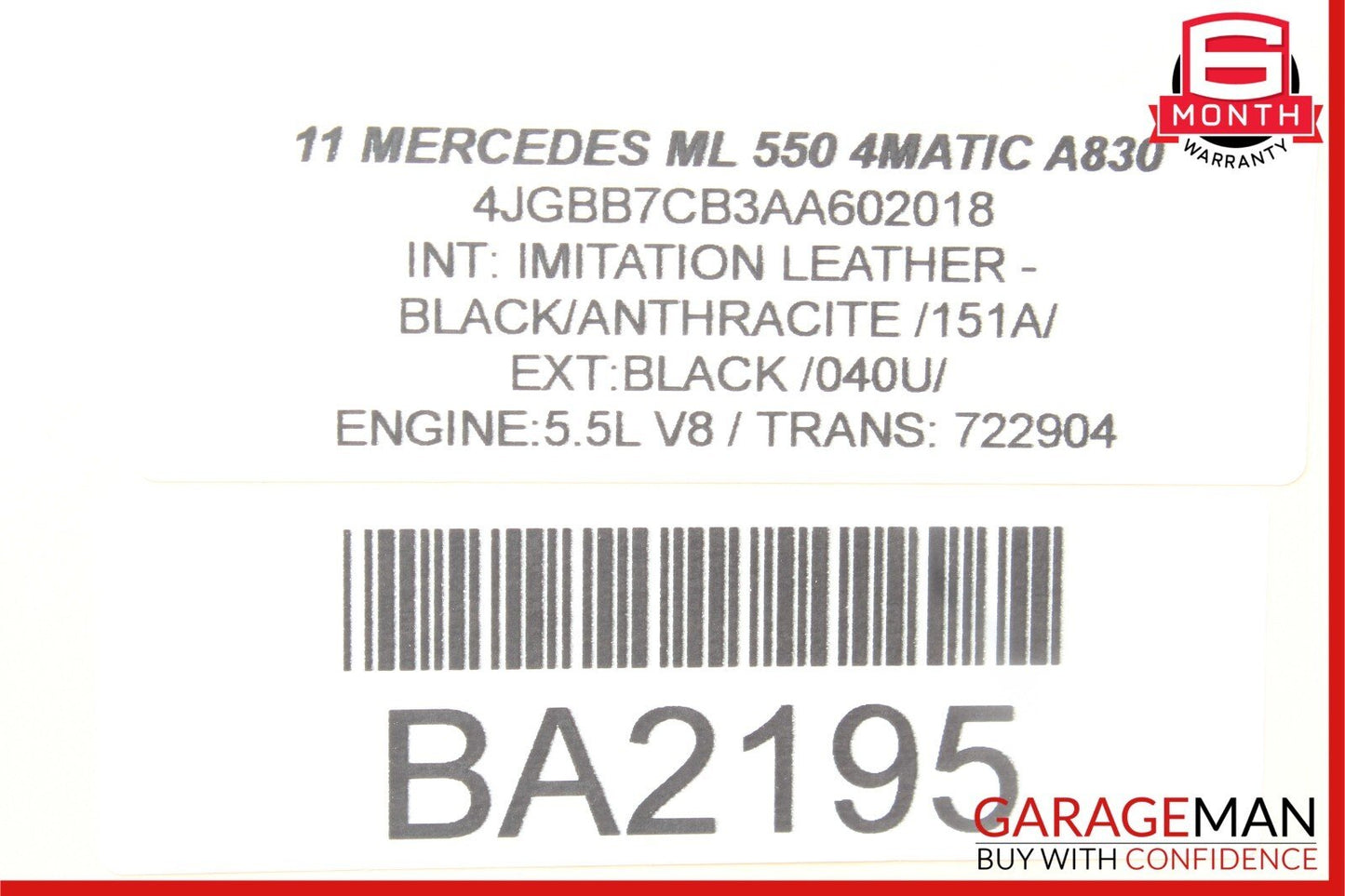 06-11 Mercedes W164 ML550 Rear Harman Kardon Sub Woofer Subwoofer Speaker OEM