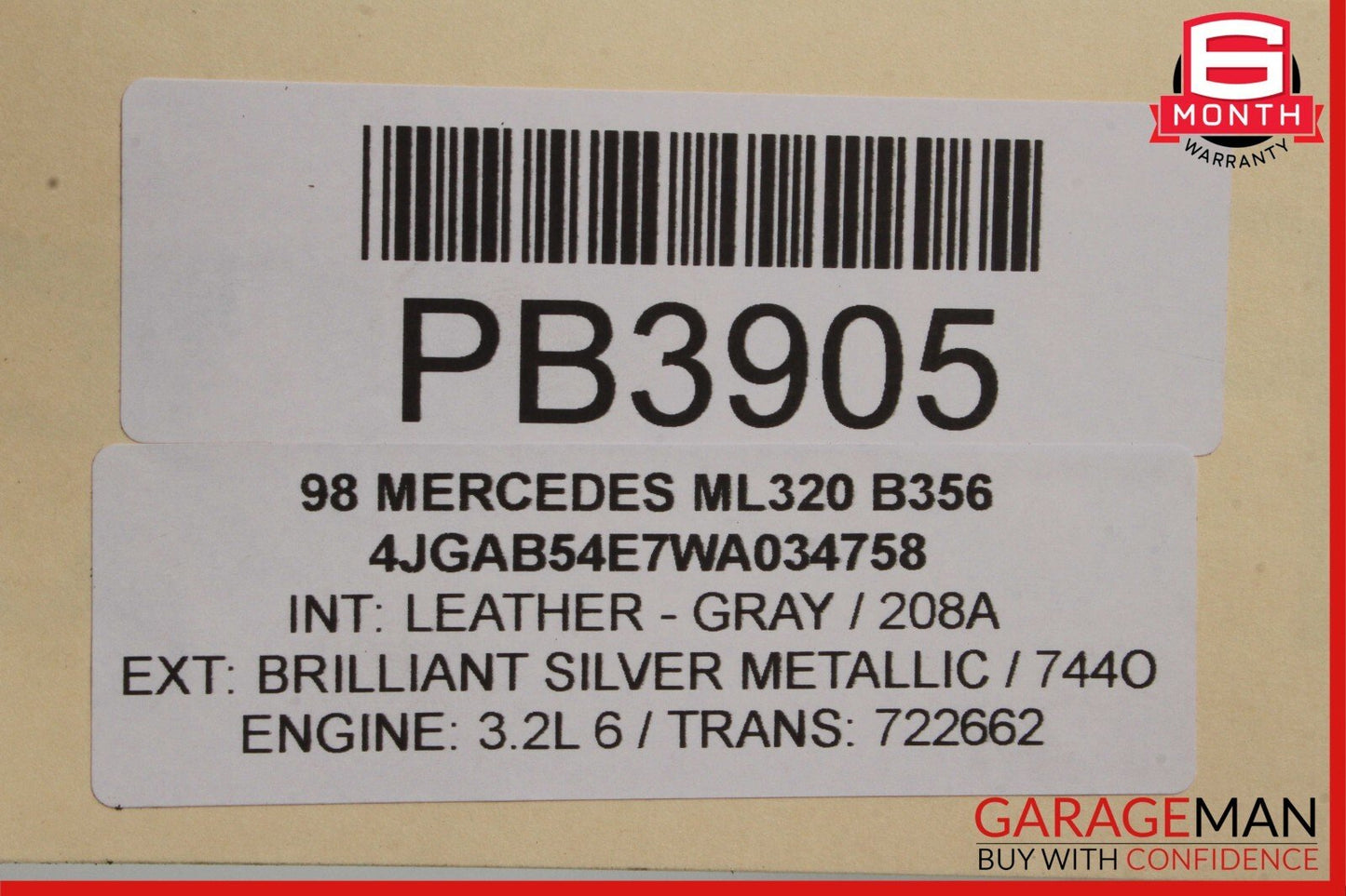 98-05 Mercedes W163 ML320 ML350 Rear Differential Axle Carrier Assy 3.70 Ratio