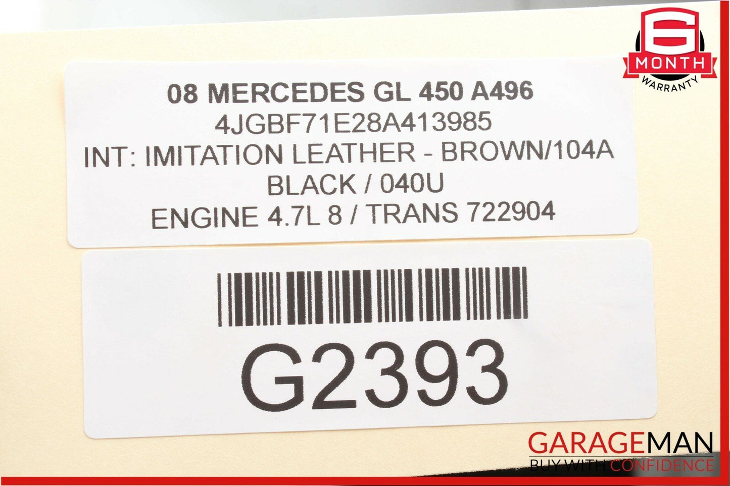 03-11 Mercedes X164 GL450 E350 Front Left Seat Adjustment Control Module Unit
